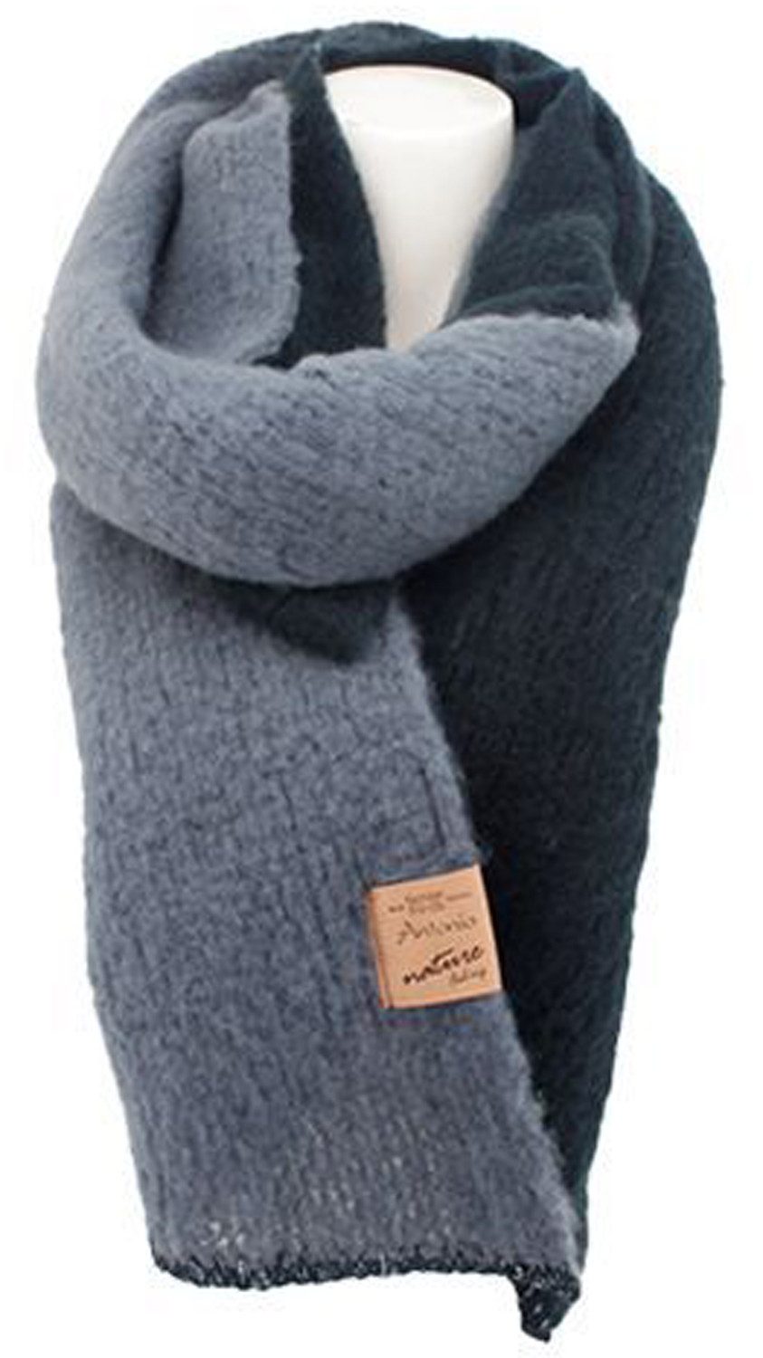 chic4home Schal Winter Weave, (1-St. 1-teilig), Damen Schal ca.40x180cm Double-Tone weiches Alpaka-Gefühl