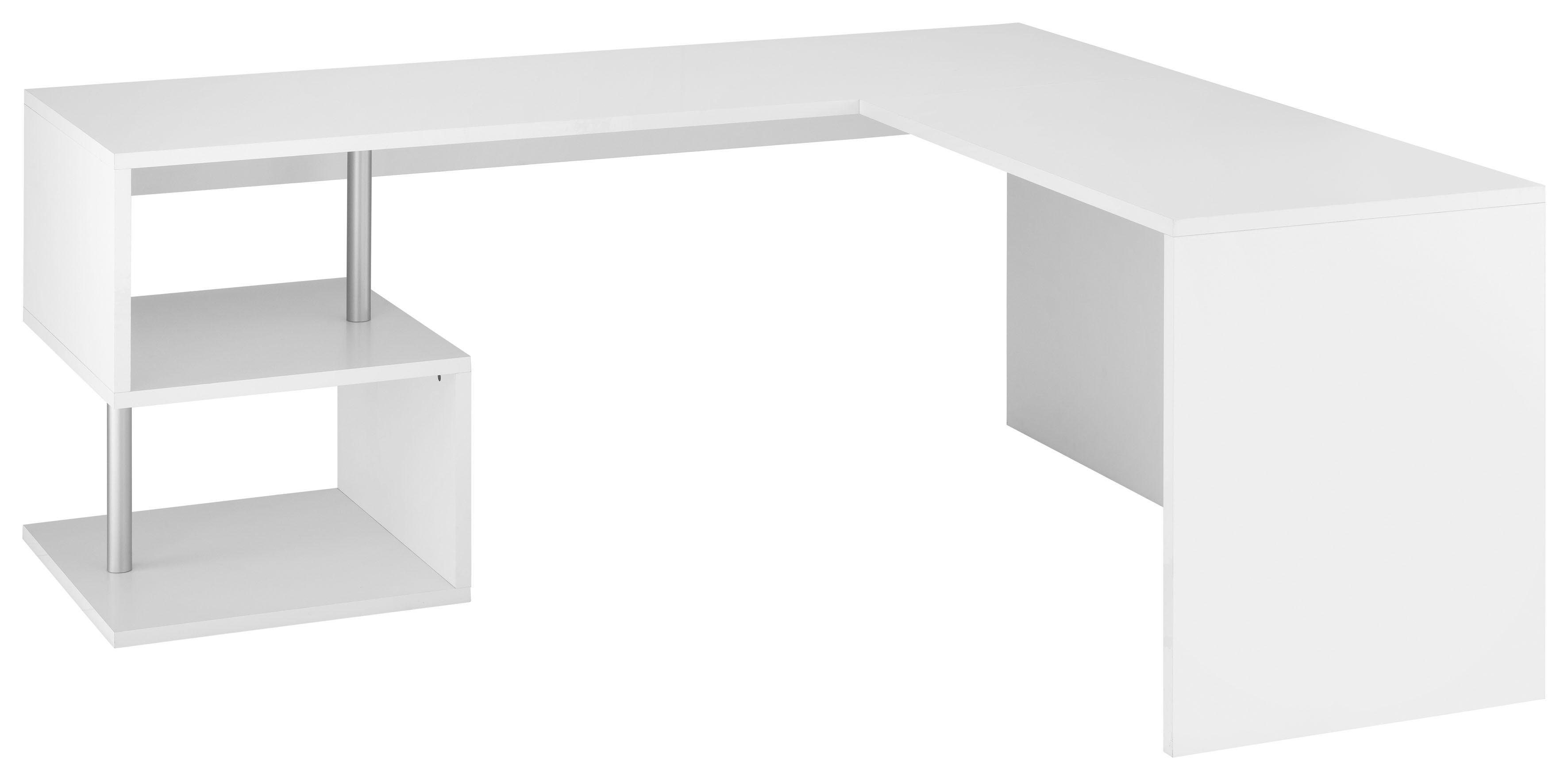 Home affaire Eckschreibtisch Esse, Schreibtisch im modernen Design, mit oder ohne Monitoraufsatz Breite 180/160 cm, "Made in Italy"