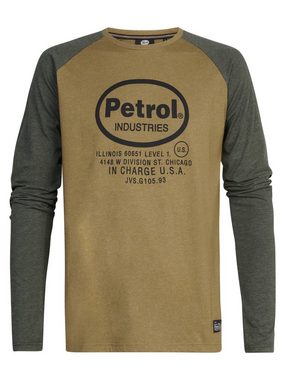 Petrol Industries Longsleeve Shirt Langarmshirt mit Rundhals und Logo-Print (1-tlg)