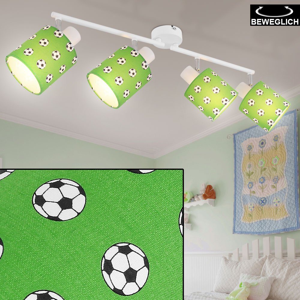 Spot Leuchtmittel Leiste Fußball beweglich Lampe inklusive, Decken Warmweiß, Dimmbar etc-shop Dekolicht, Farbwechsel,