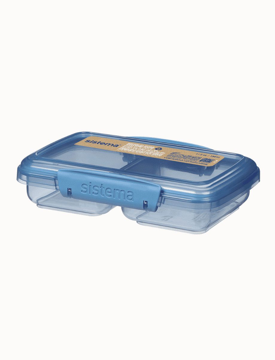 sistema Lunchbox Sistema 350ml Small Split - recycled PP - Mountain Blue