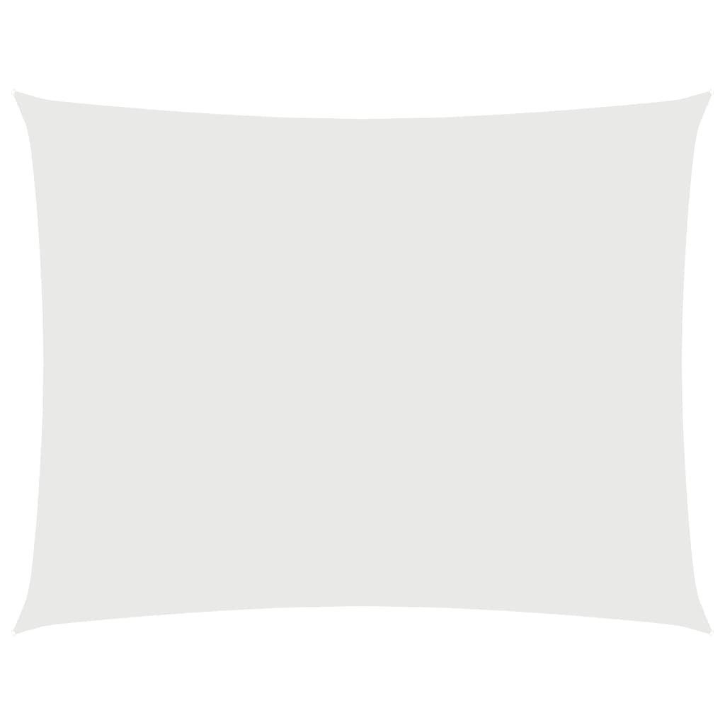 vidaXL Sonnensegel Sonnensegel Oxford-Gewebe Rechteckig 3x6 m Weiß, (1-tlg)