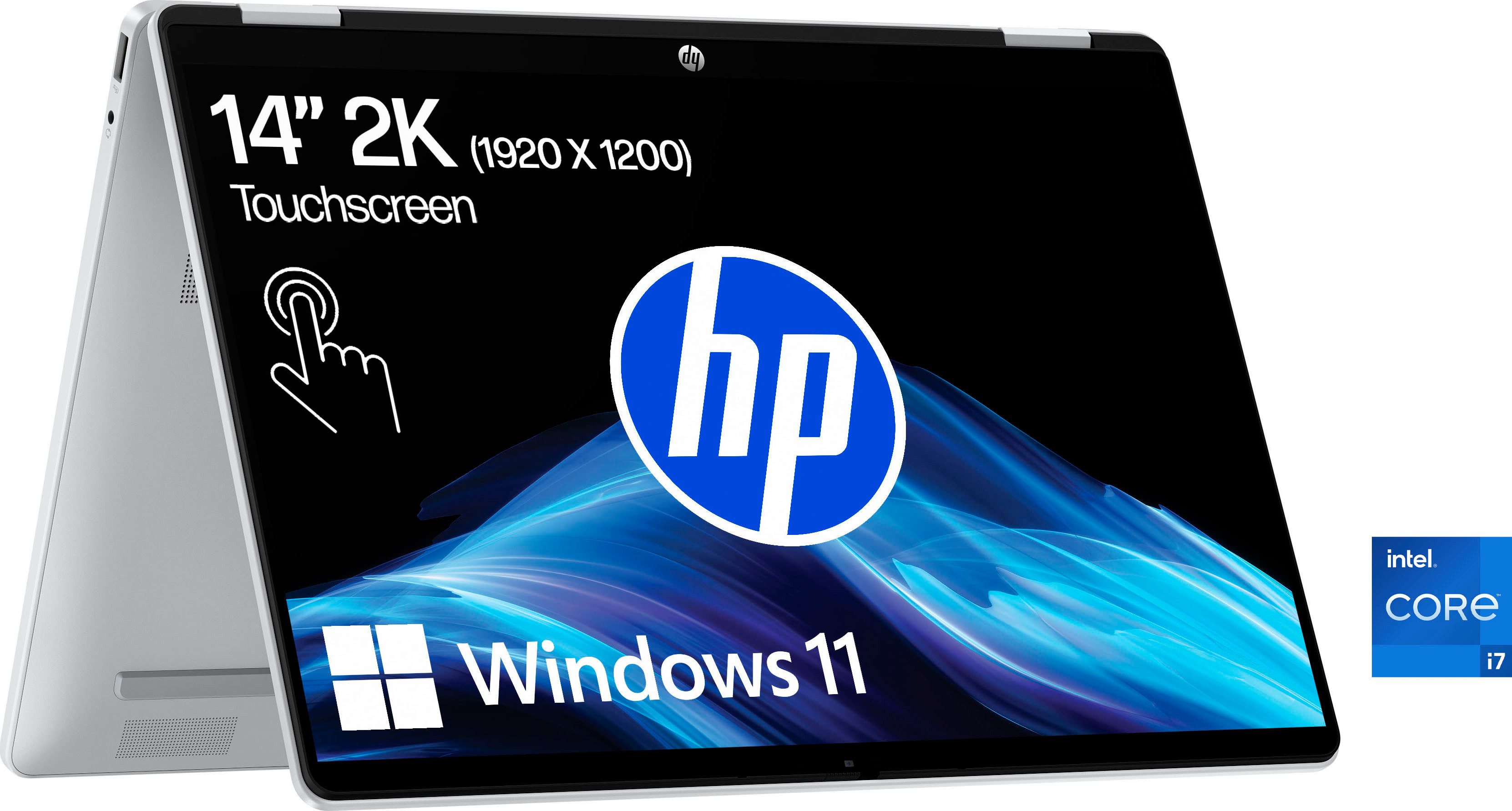 HP OmniBook 5 Flip Convertible Notebook (35,6 cm/14 Zoll, Intel Core i7 1355U, Iris Xe Graphics, 16 GB, 512 GB SSD)