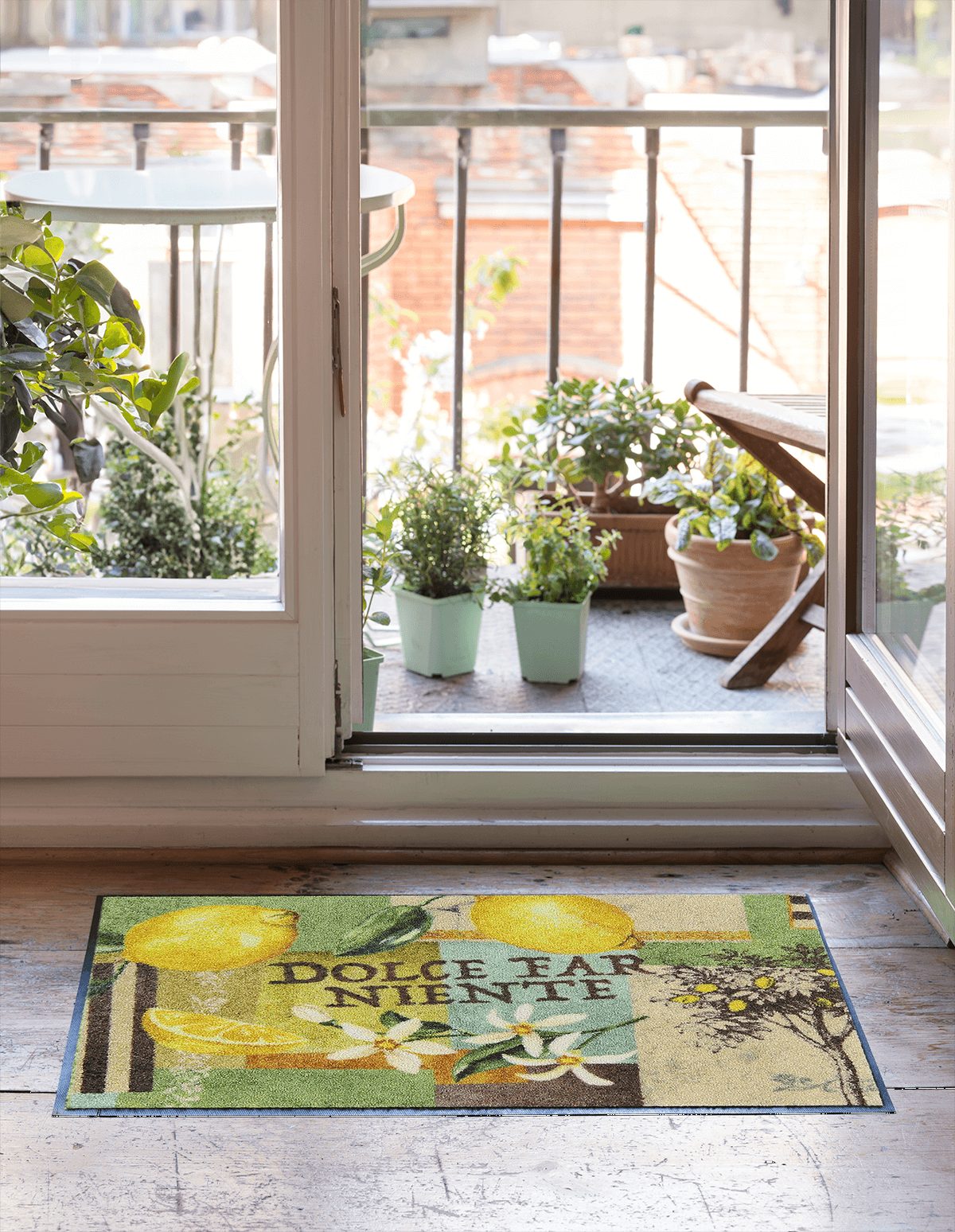 Salonloewe Fußmatte Fußmatte 50x75 Dolce Far Niente gelb, Eingangsmatte normal, Höhe: 500 mm