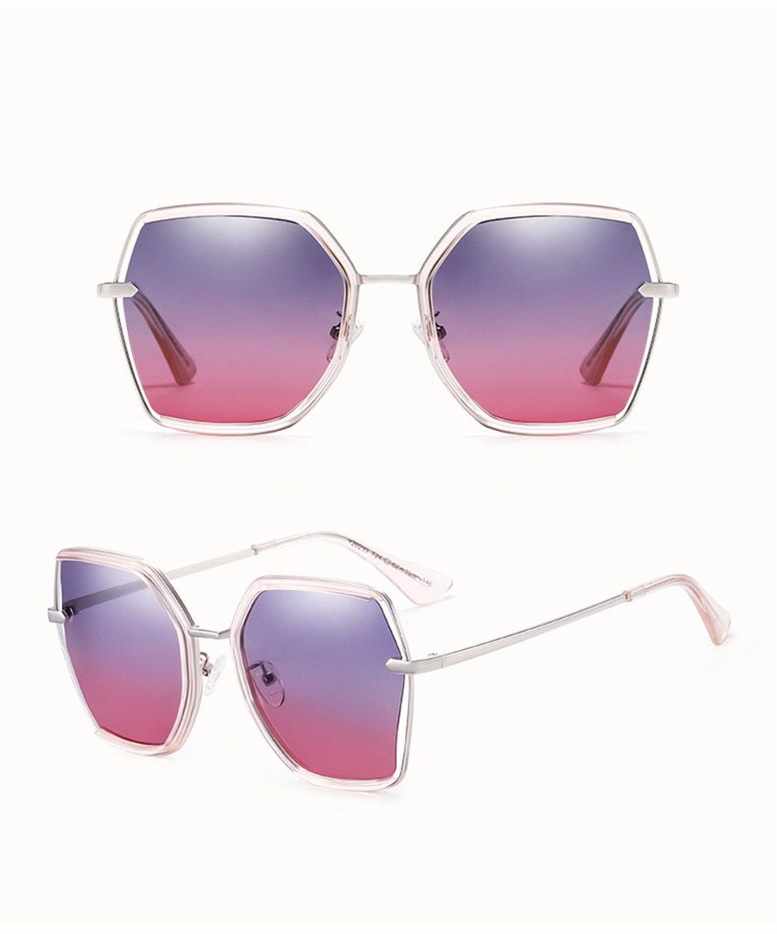 Sonnenschirme DÖRÖY Sonnenbrille, Damen Braun polarisierte Sonnenbrille Box Mode Sonnenbrille