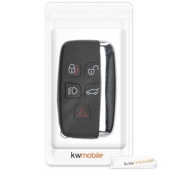 kwmobile Schlüsseltasche Gehäuse für Land Rover Jaguar Autoschlüssel (1-tlg), ohne Transponder Batterien Elektronik - Auto Schlüsselgehäuse