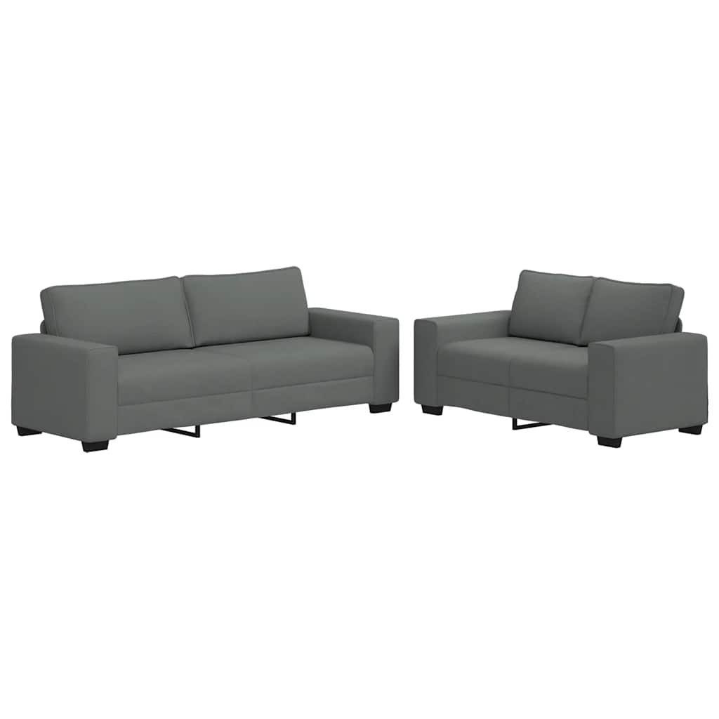 vidaXL Sofa 2-tlg. Sofagarnitur mit Kissen günstig online kaufen