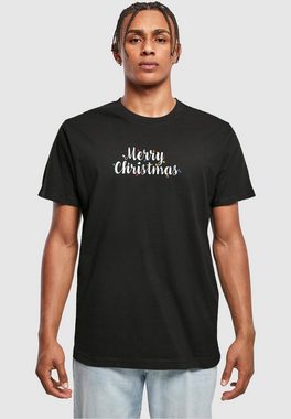 Merchcode T-Shirt Merchcode Herren Merry Christmas Lights T-Shirt Round Neck (1-tlg)