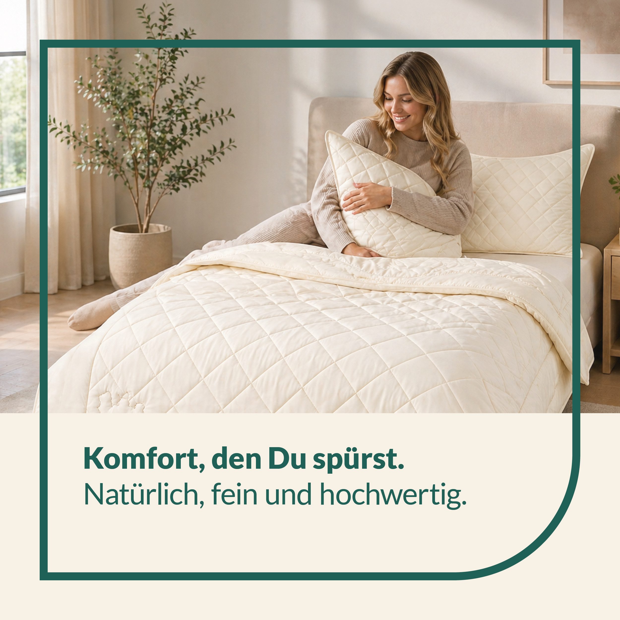 fan Naturhaarbettdecke Gobi, Bettdecken für Sommer und Winter, temperaturausgleichend, Füllung: Kamelhaar, Bezug: Baumwolle, Klimatisierende Kamelhaar-Füllung - Made in Germany