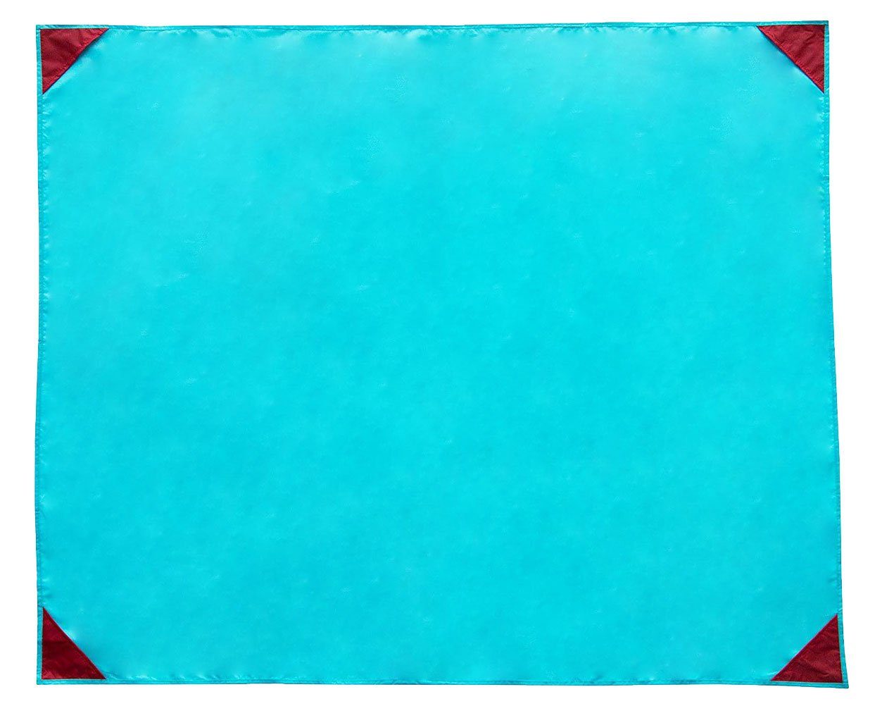 Picknickdecke, ZOLLNER, 135 x 165 cm, 100% Polyester, wasserabweisend, praktische Tragetasche türkis