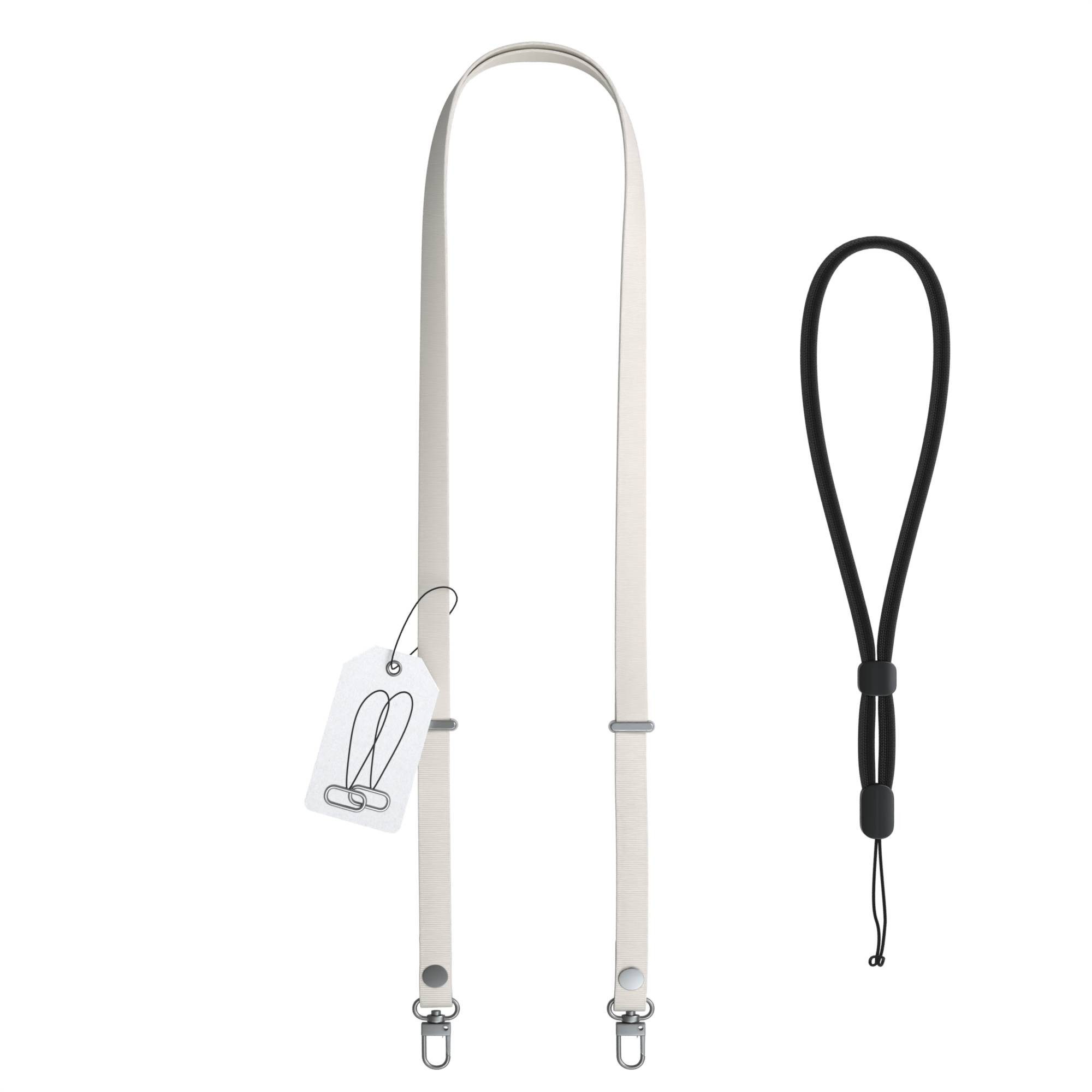 EAZY CASE Schulterriemen Handykette magnetisch Universal für alle Modelle Minimalistisches Handyband mit praktischer Magnetfunktion in Taupe