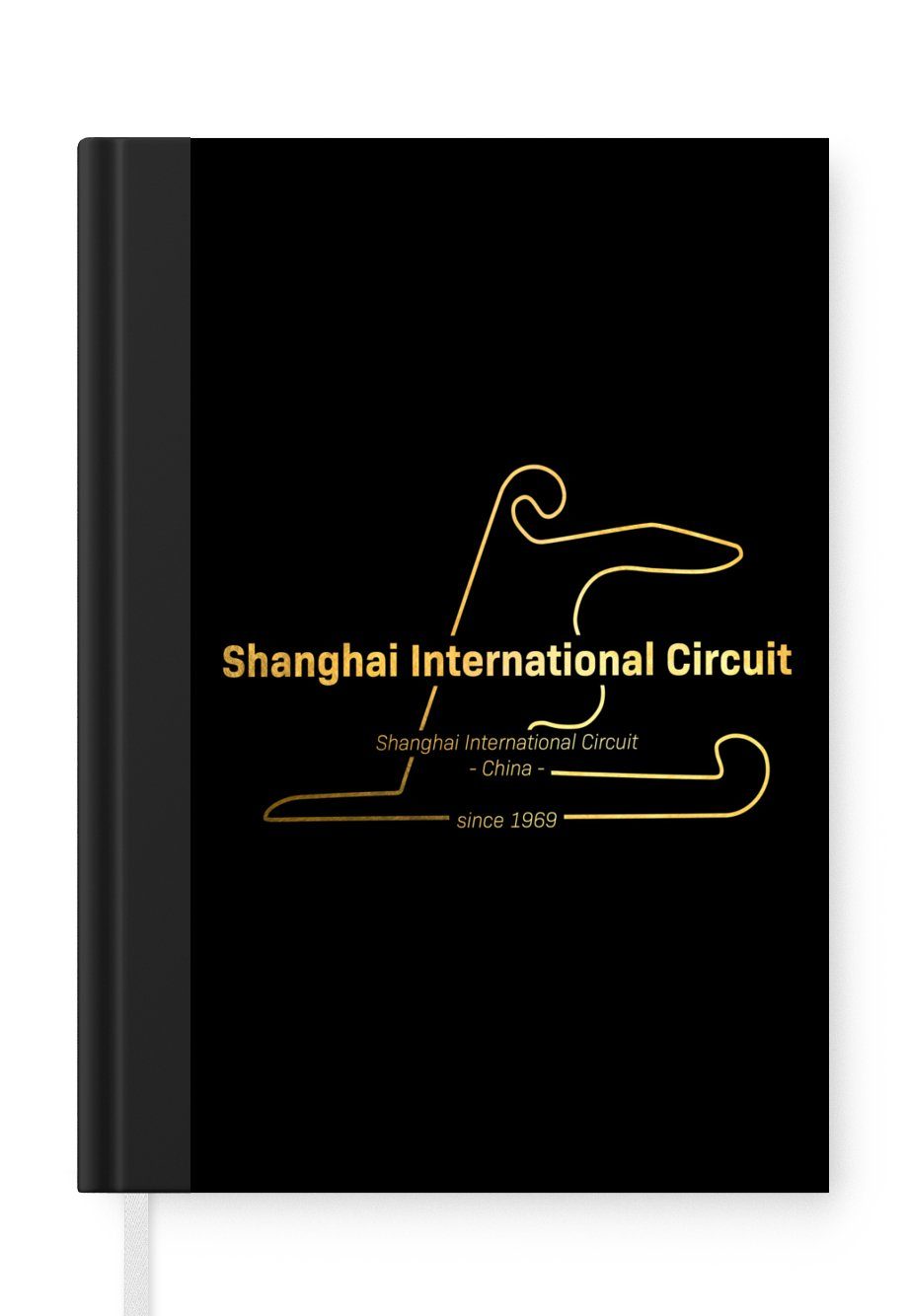 MuchoWow Notizbuch China - F1 - Rennstrecke, Journal, Merkzettel, Tagebuch, Notizheft, A5, 98 Seiten, Haushaltsbuch