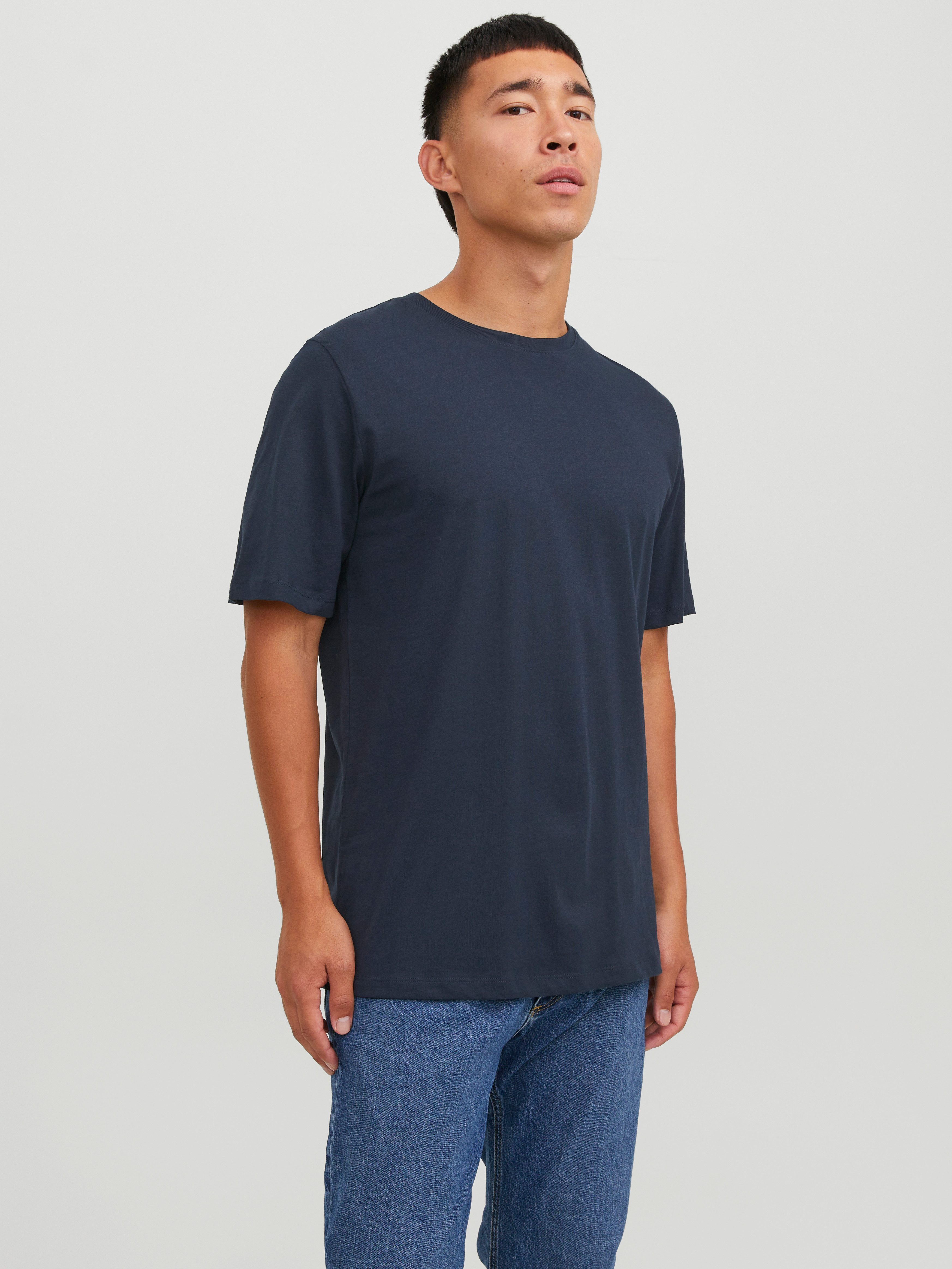 Jack & Jones Rundhalsshirt JJEORGANIC BASIC TEE SS O-NECK NOOS Baumwolle, regular fit