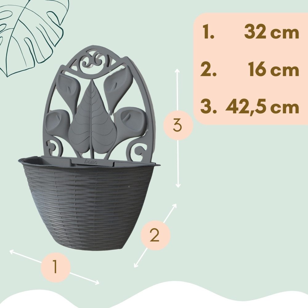 GarPet Blumentopf 2x Blumentopf Wand Blumen günstig online kaufen