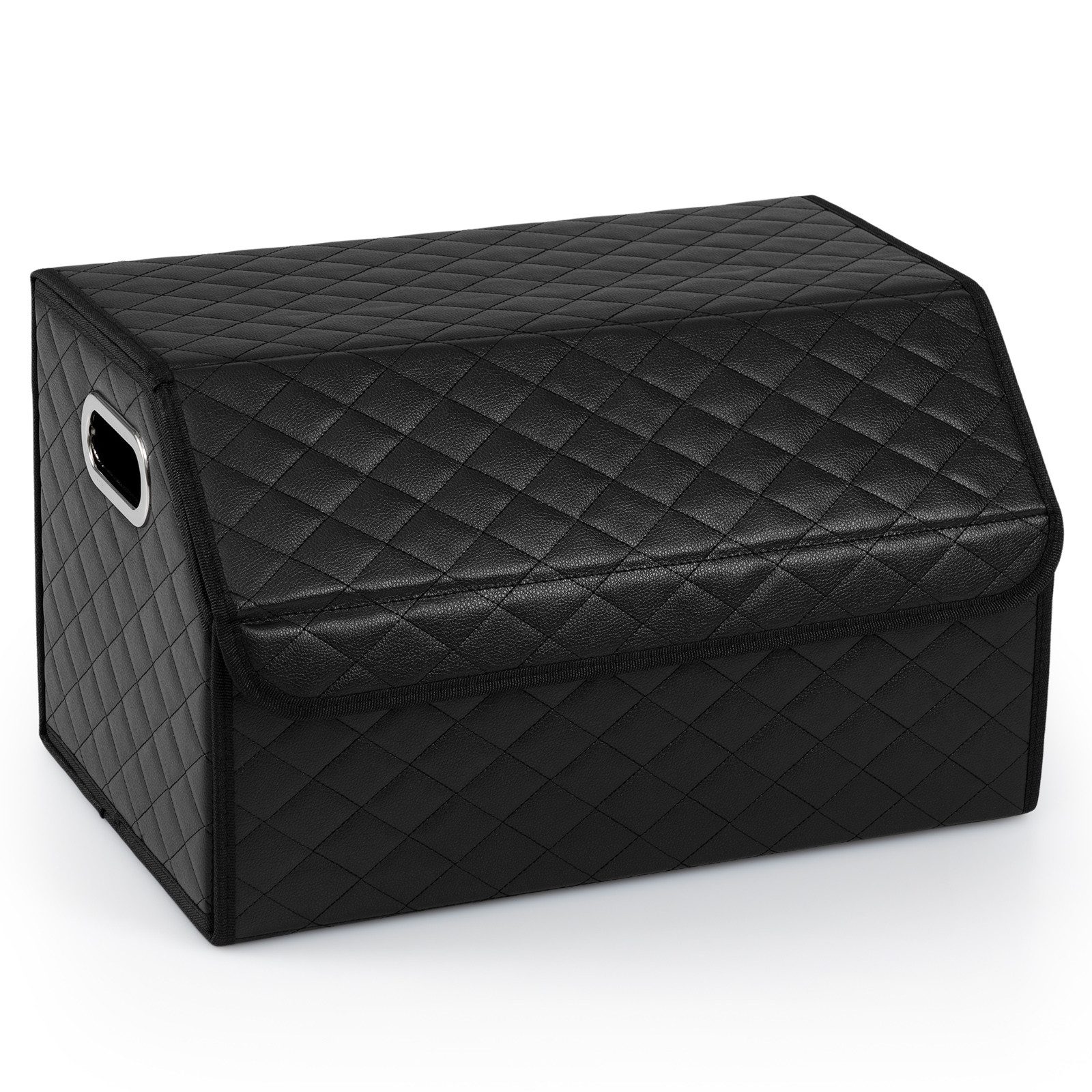 COSTWAY Aufbewahrungsbox, 35L Kofferraumtasche faltbar mit Deckel & Trennwand