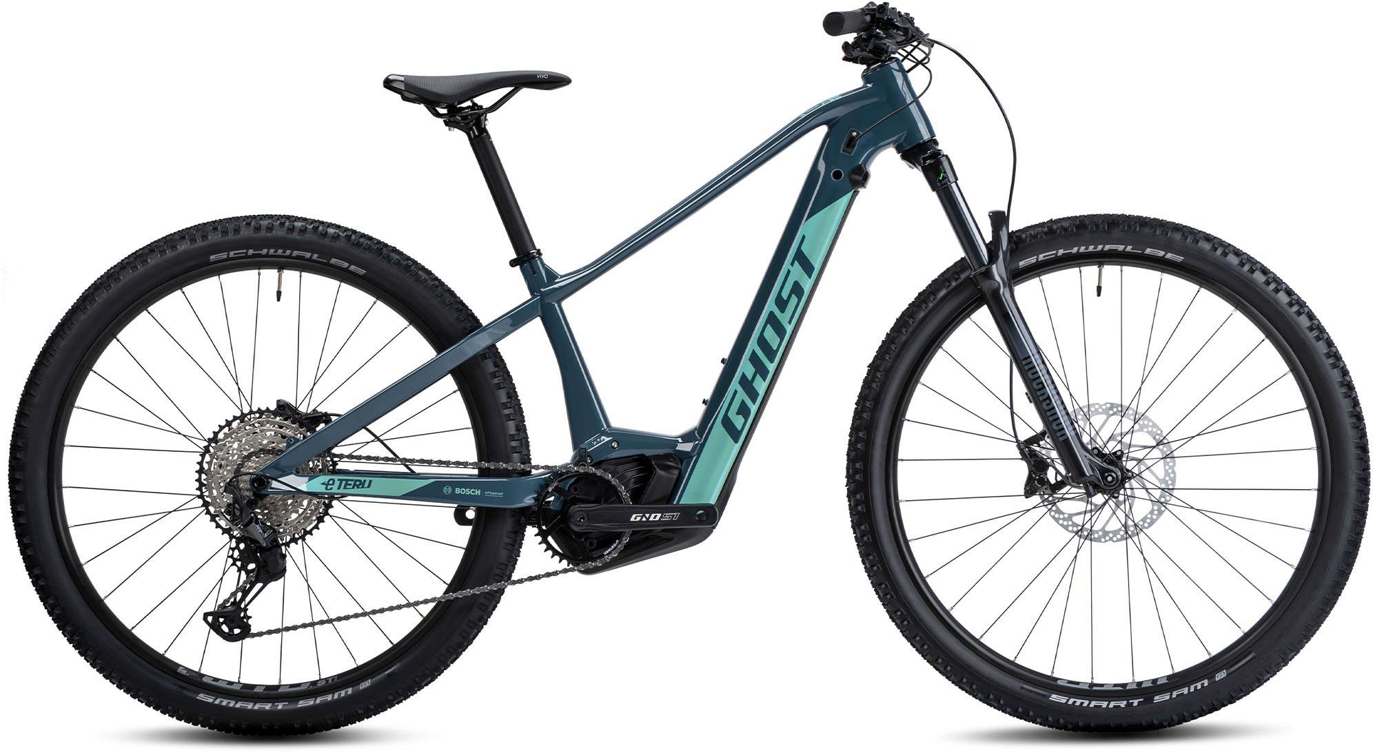 Ghost E-Bike Mountainbike E-Teru B Pro, 12 Gang Shimano XT RD-M8100 Schaltwerk, Kettenschaltung, Mittelmotor, 750 Wh, Pedelec, Elektrofahrrad für Damen u. Herren, MTB