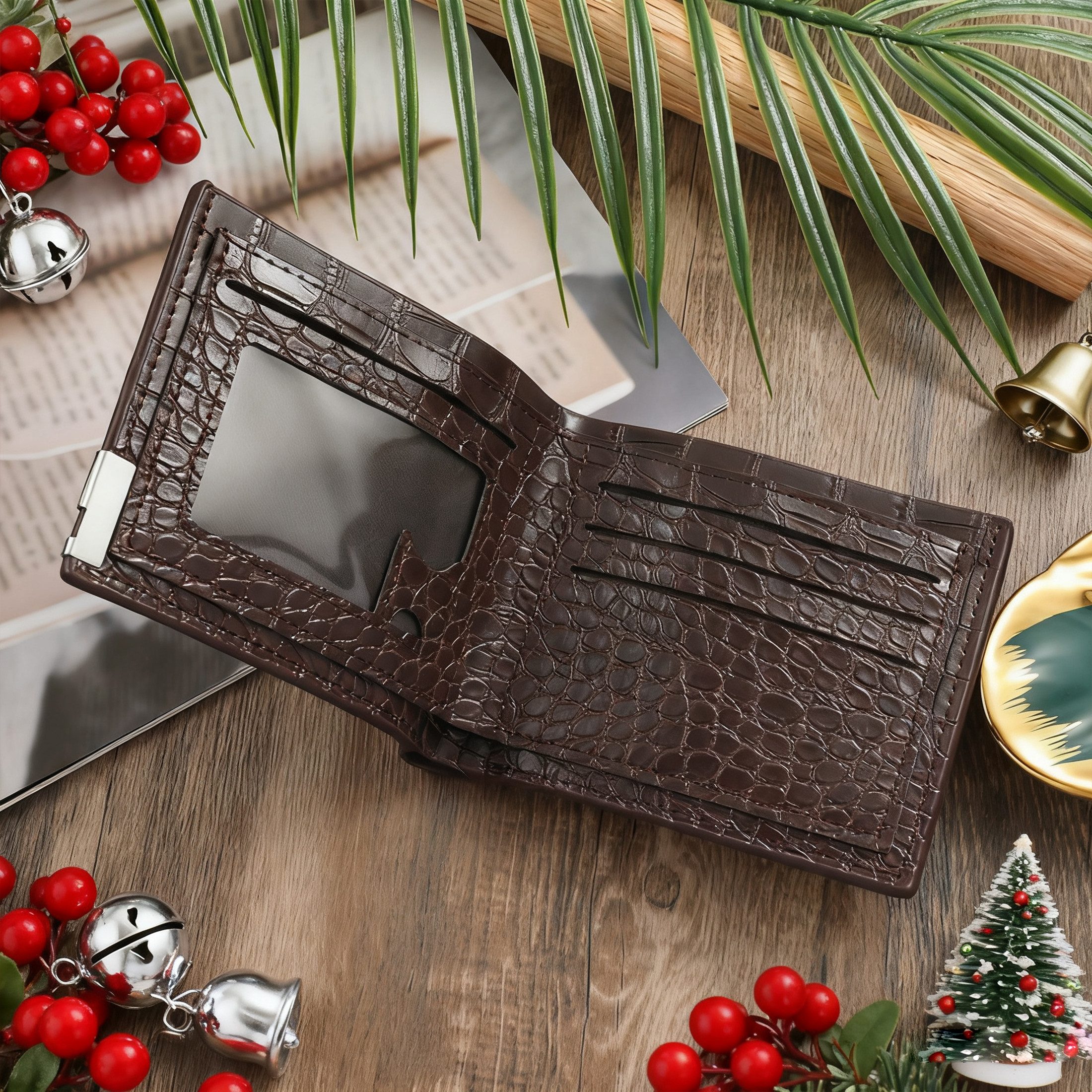Luckice Geldbörse 4PCS Geschenk für Männer Herrenuhr Gürtel Set (Mann Männer Geburtstag Hochzeitstag Geschenke, Vatertag Geschenkbox,Geburtstagsgeschenk,Weihnachtsgeschenk), Herren Wichtelgeschenk Sets mit Ledergürtel Wallet Watch Gläsern