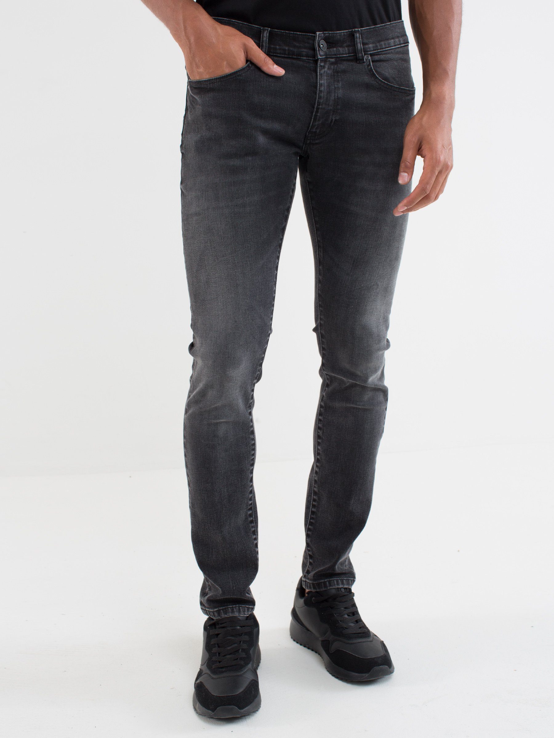 BIG STAR Skinny-fit-Jeans OWEN (1-tlg) SCHWARZ