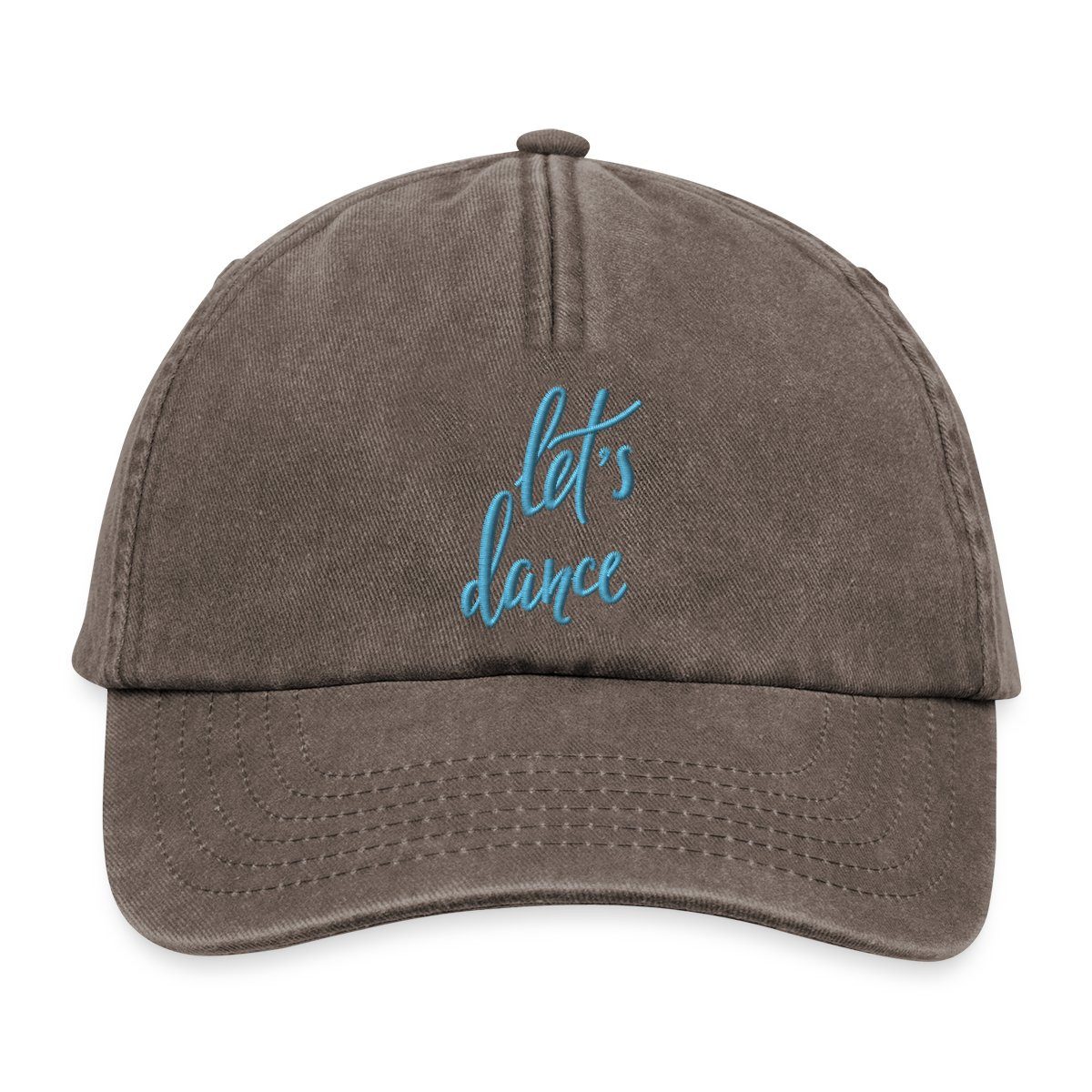 Spreadshirt Baseball Cap Gestickte Let’s Dance Typo Für Tanzlustige Und Freigeister Vintage Cap (1-St)