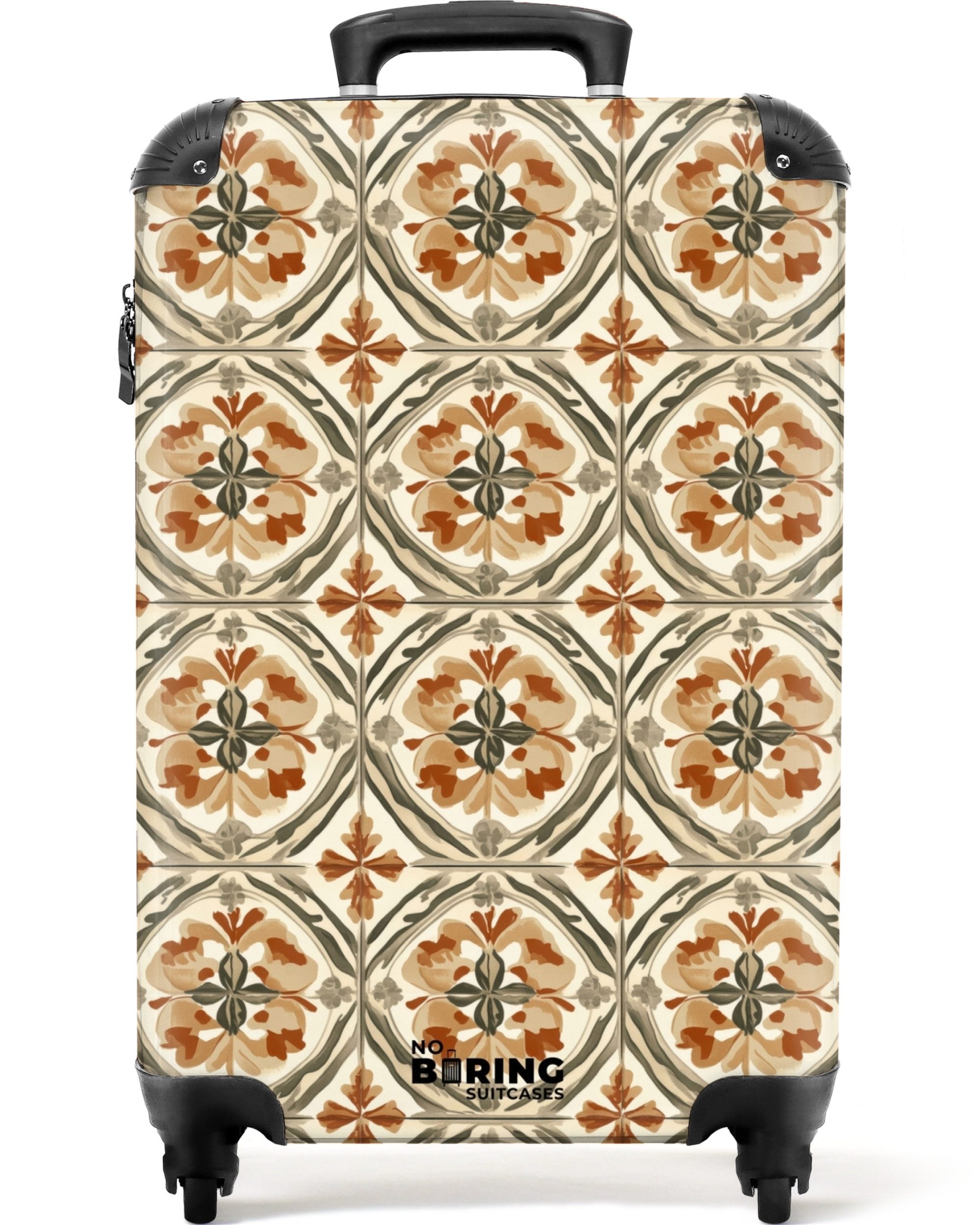 NoBoringSuitcases.com© Hartschalen-Trolley Elegant - antik - farbenfroh 55x35x20cm, Handgepäck Koffer & Trolleys, Luggage, Reisekoffer Frauen