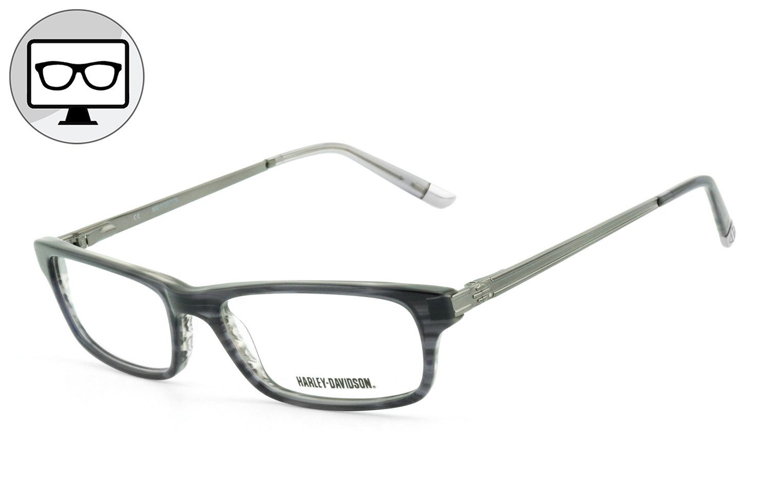 Bürobrille, Brille Blaulicht ohne HARLEY-DAVIDSON Blaulichtfilter Brille, Gamingbrille, Brille, Sehstärke Bildschirmbrille,