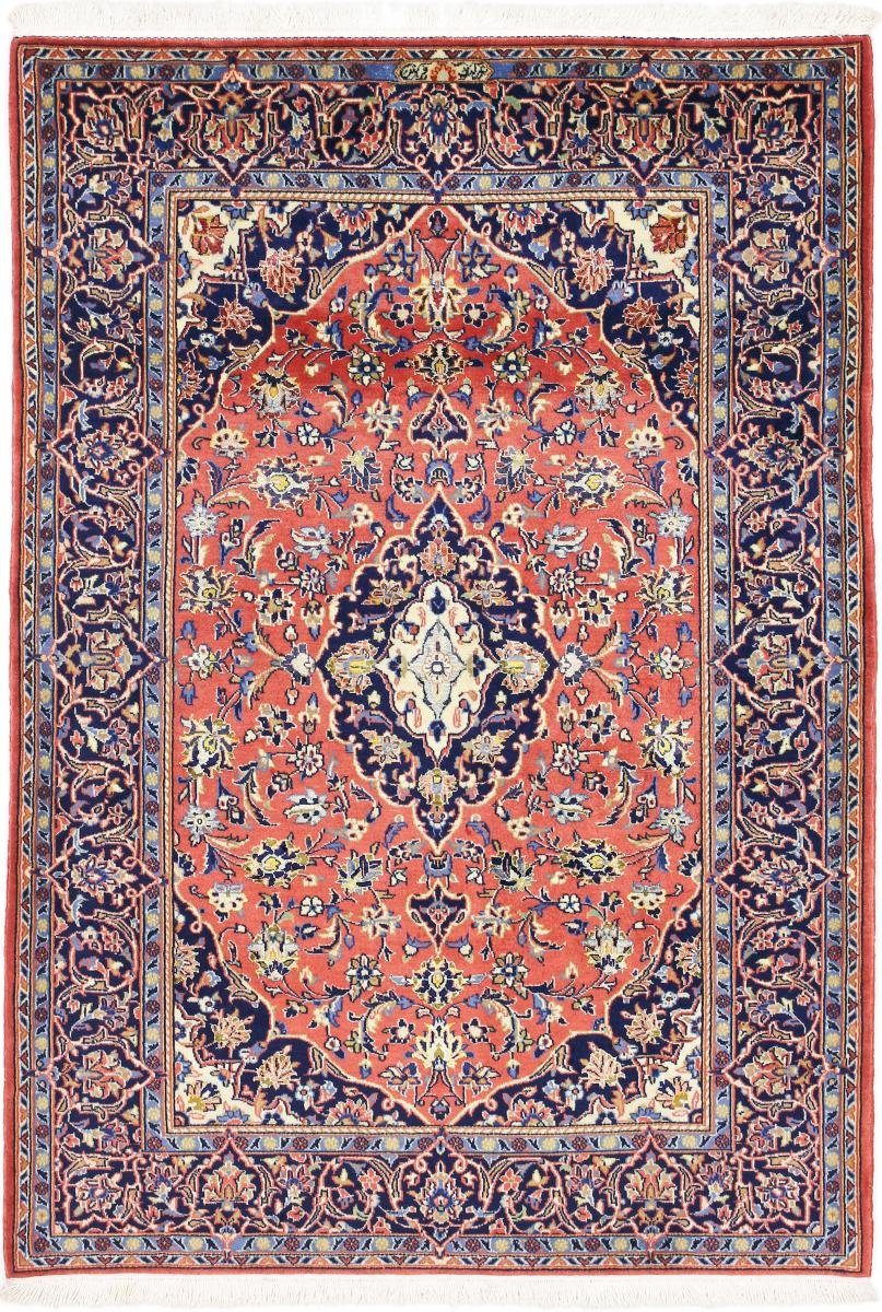Orientteppich Keshan Sherkat Farsh Signiert 111x161 Handgeknüpfter Orientteppich, Nain Trading, rechteckig, Höhe: 12 mm