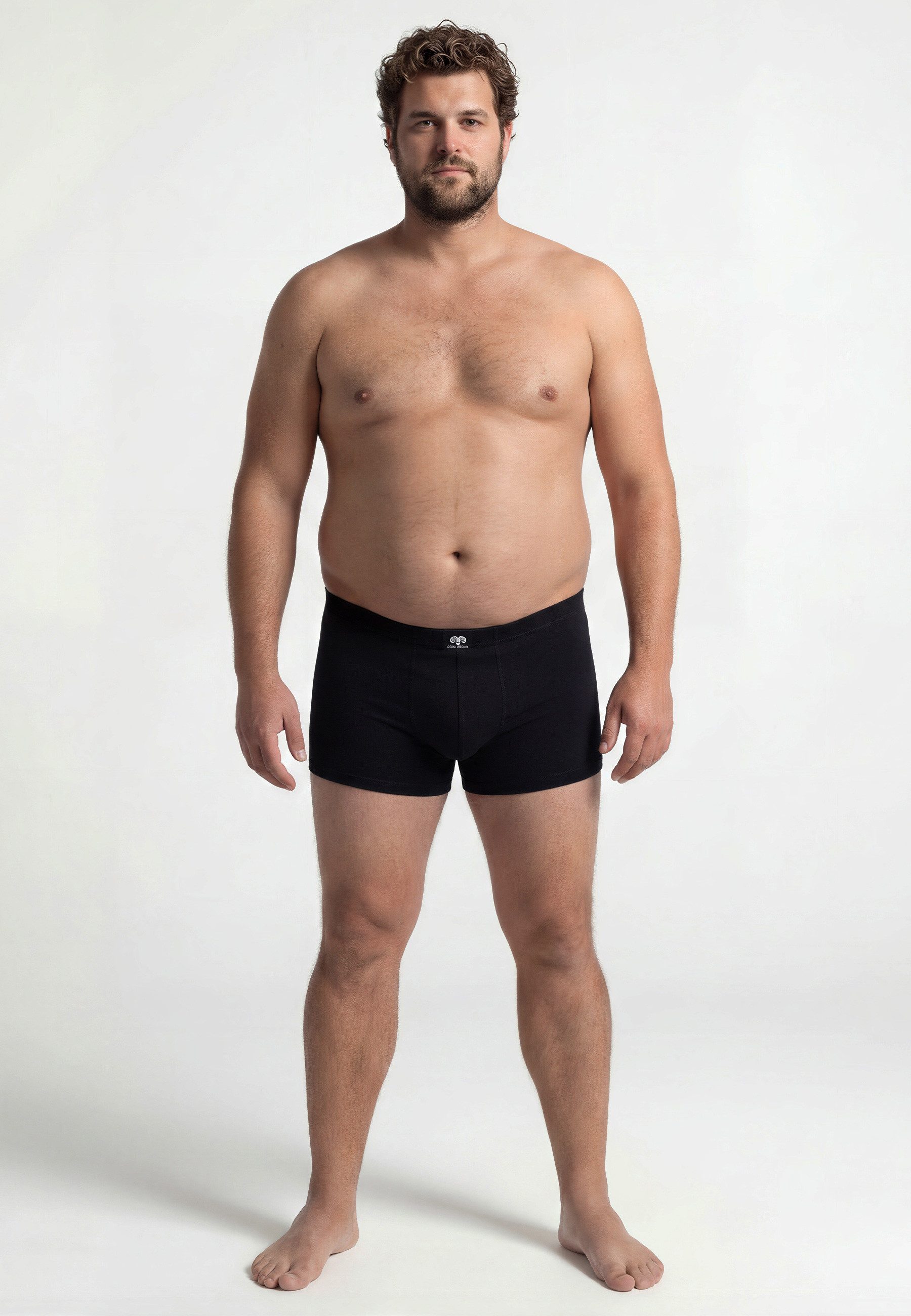 CECEBA Boxershorts CECEBA Herren Pants schwarz uni 2er Pack (2-St)