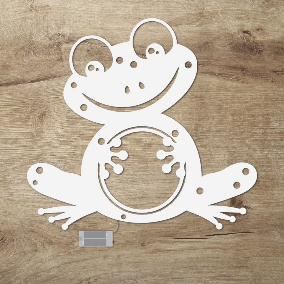 Namofactur LED Dekolicht Frosch - Schlaflicht mit Tier-Motiv für  Kleinkinder - Wand Deko Lampe, Ohne Zugschalter/Stern, LED fest integriert,  Warmweiß, Wanddekoobjekt Kinderzimmer Leuchte batteriebetrieben