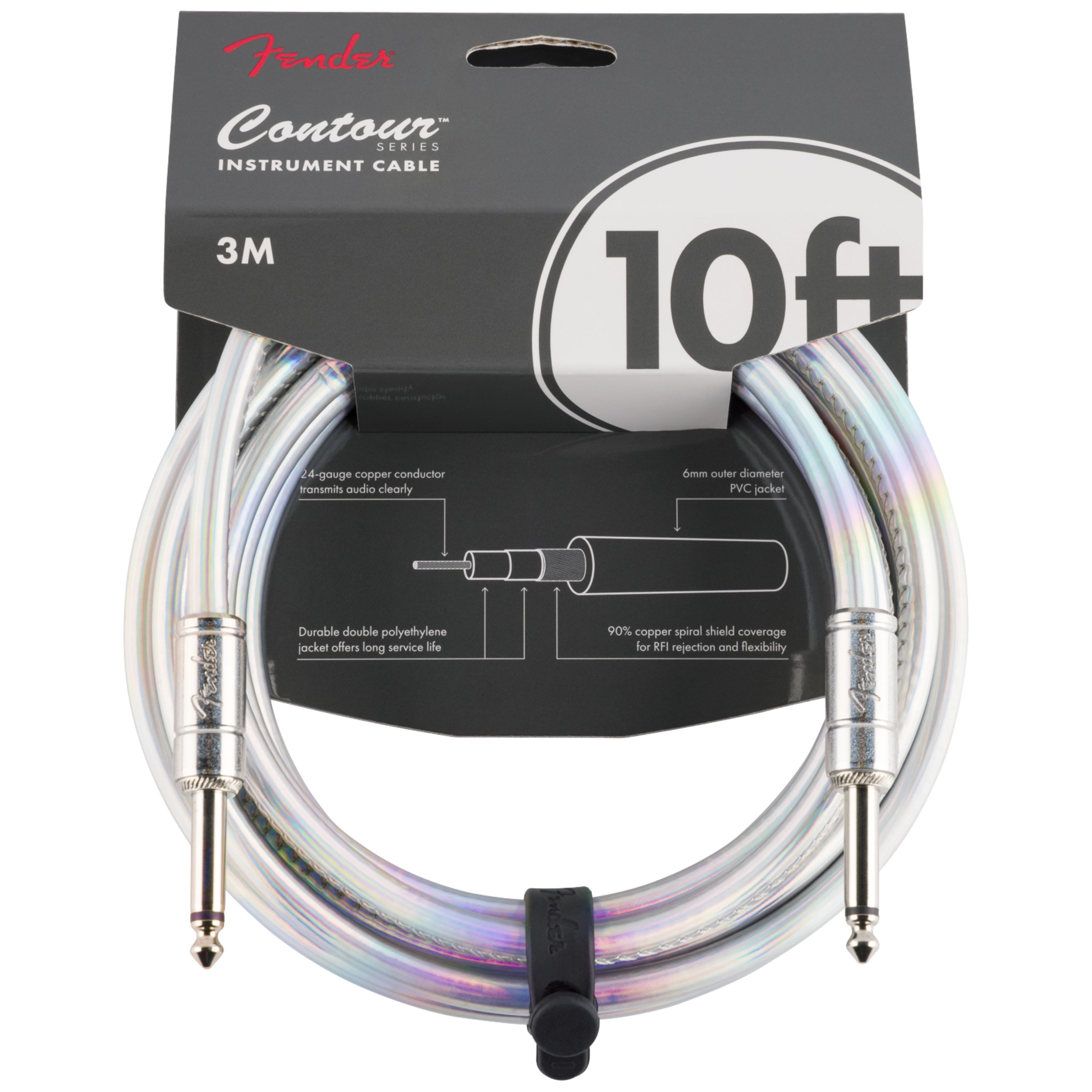 Fender Instrumentenkabel, Contour Instrument Cable 3 m - Instrumentenkabel