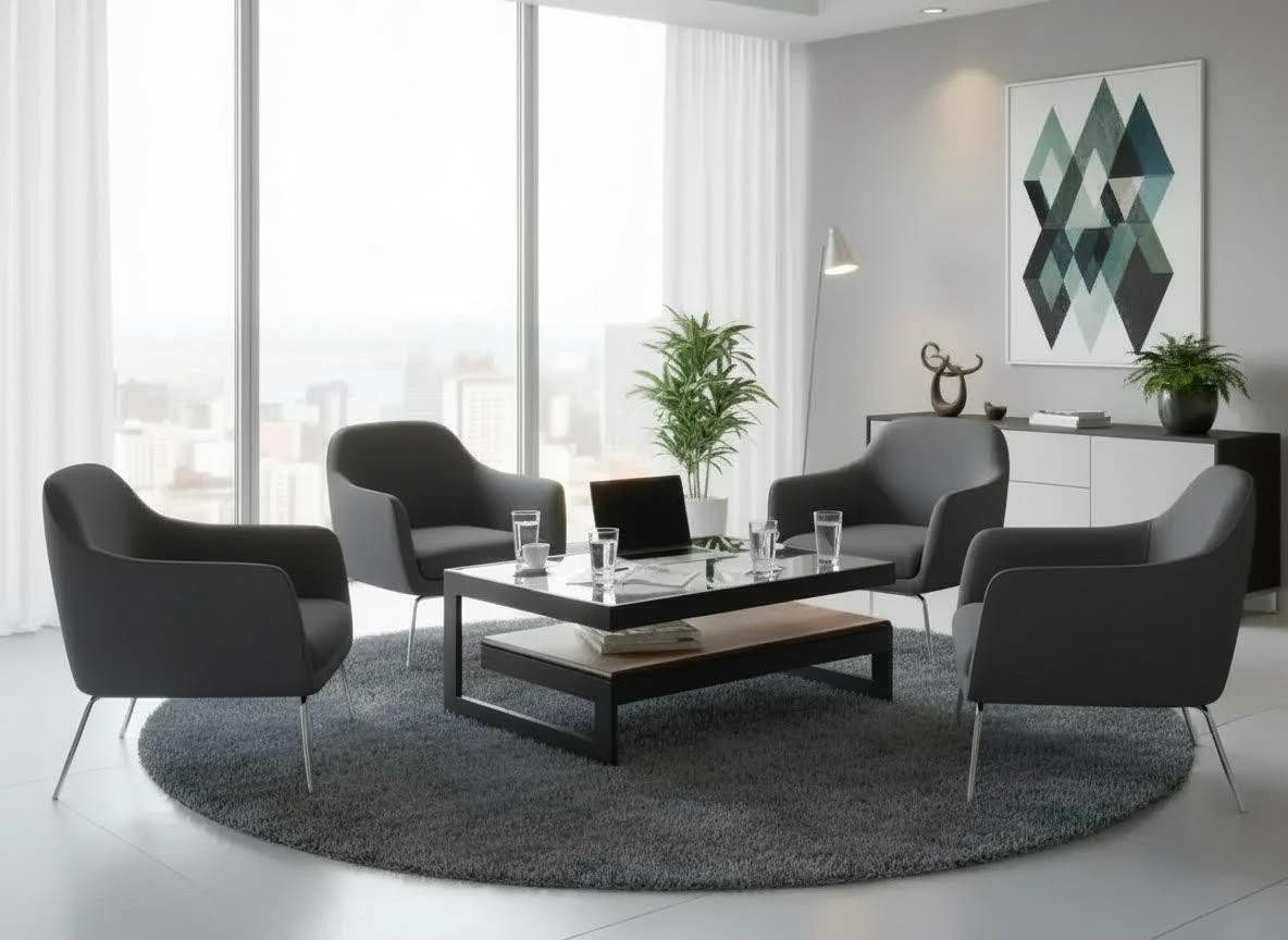 JVmoebel Couchtisch Couchtisch Modern Minimalistisch Schwarz Elegant Stilvoll Komfortabel (1-St)