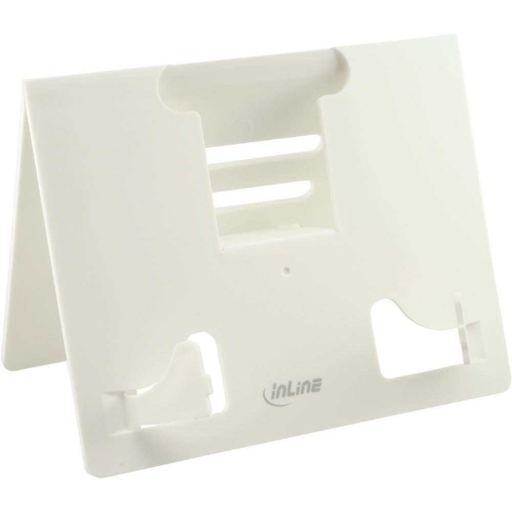 Inline TV-Wandhalterung InLine® 55461W E-Book Halterung für Schreibtisch, weiß