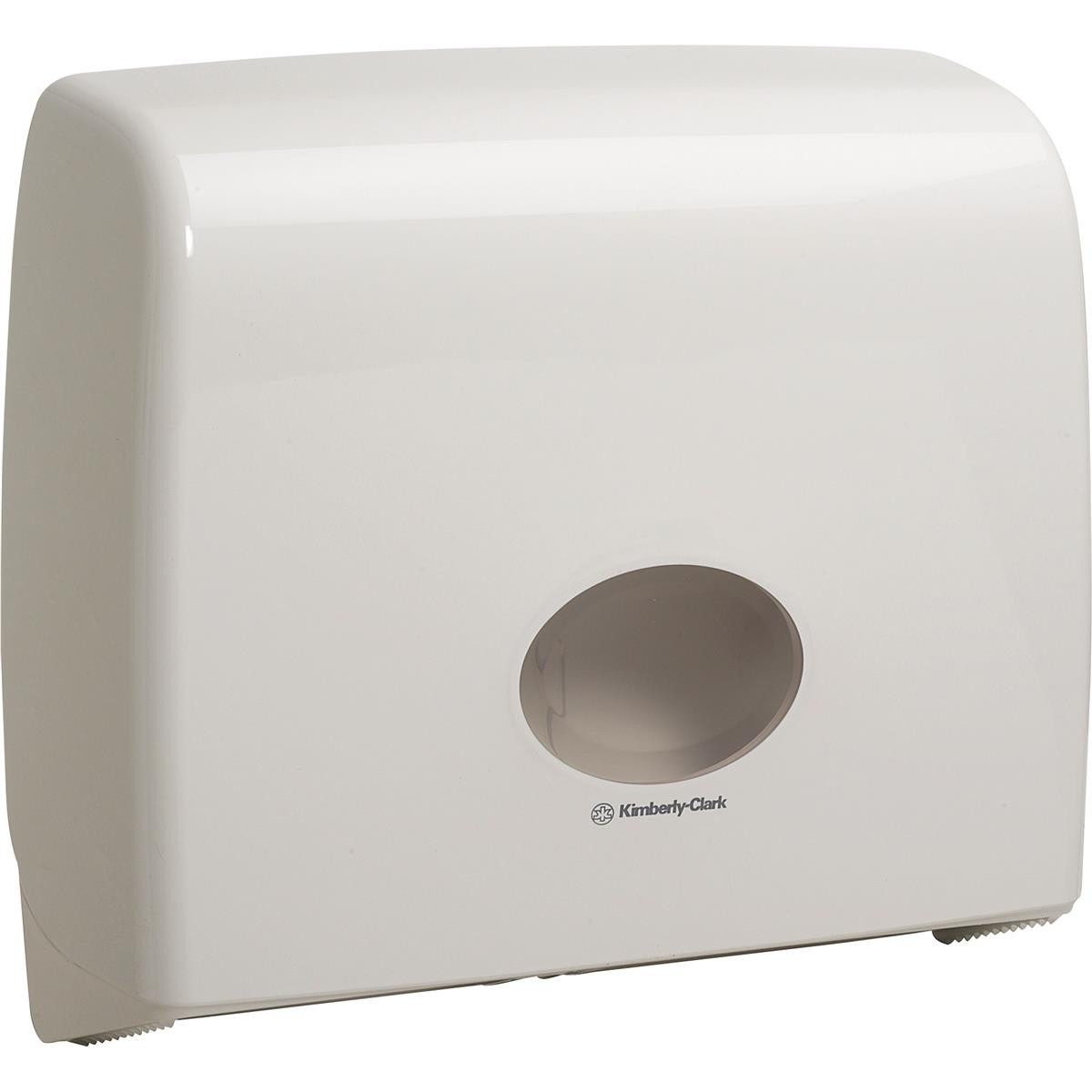 KIMBERLY-CLARK Toilettenpapierhalter Aquarius Spender für Toilet Tissue 6991 Midi Jumbo Non-Stop weiß