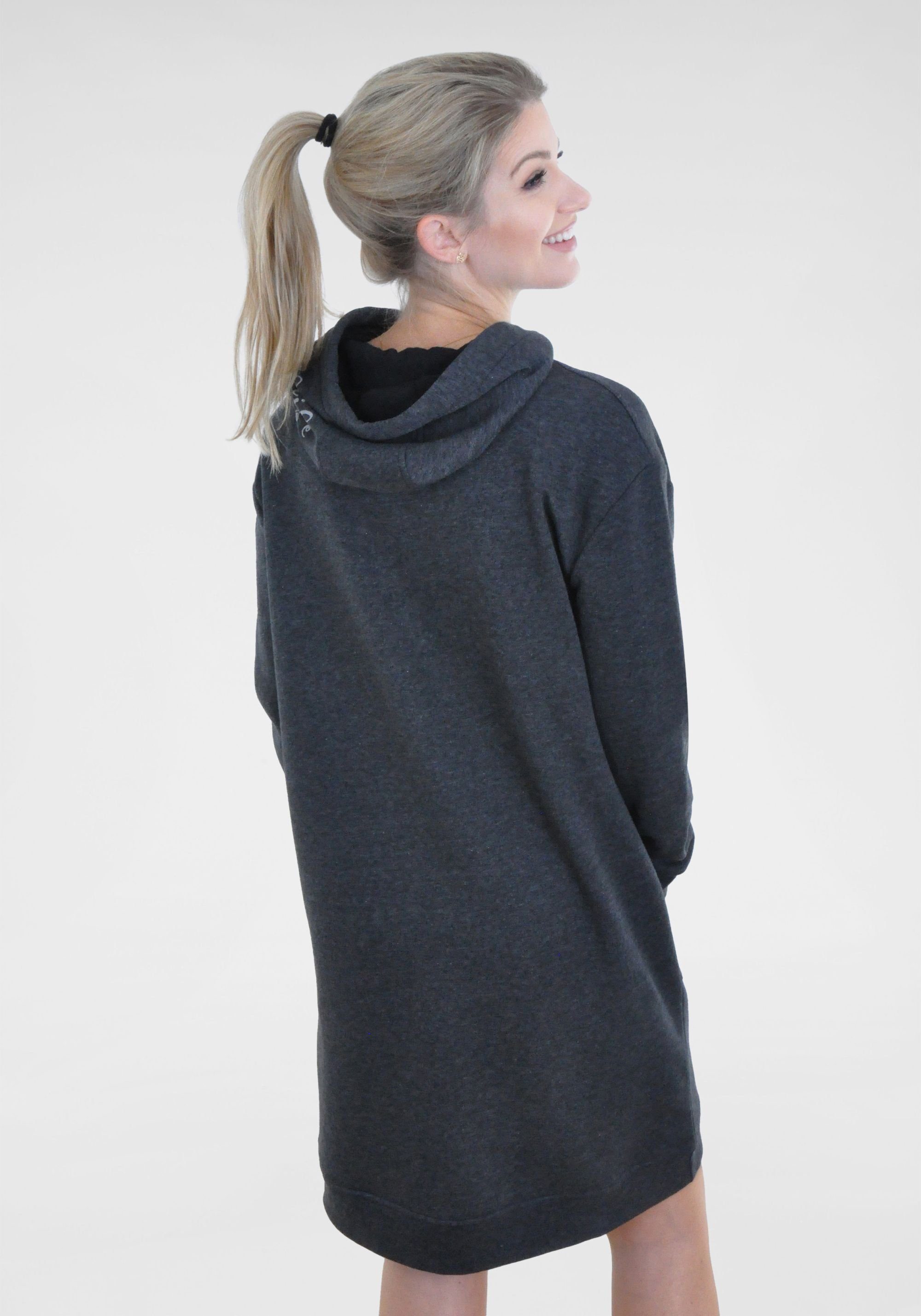 NAVIGAZIONE Sweatkleid mit Flock-Print