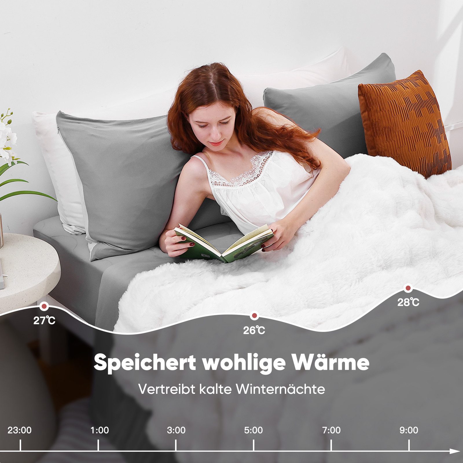 Wohndecke Kunstfelldecke Weiche Kuscheldecke Felloptik 150x200cm Kunstfell Decke, Elegear, Kuscheldecke Fell Bubble Decke Kaninchenfell Decke für Couch Bett Sof – Bild 3 von 5