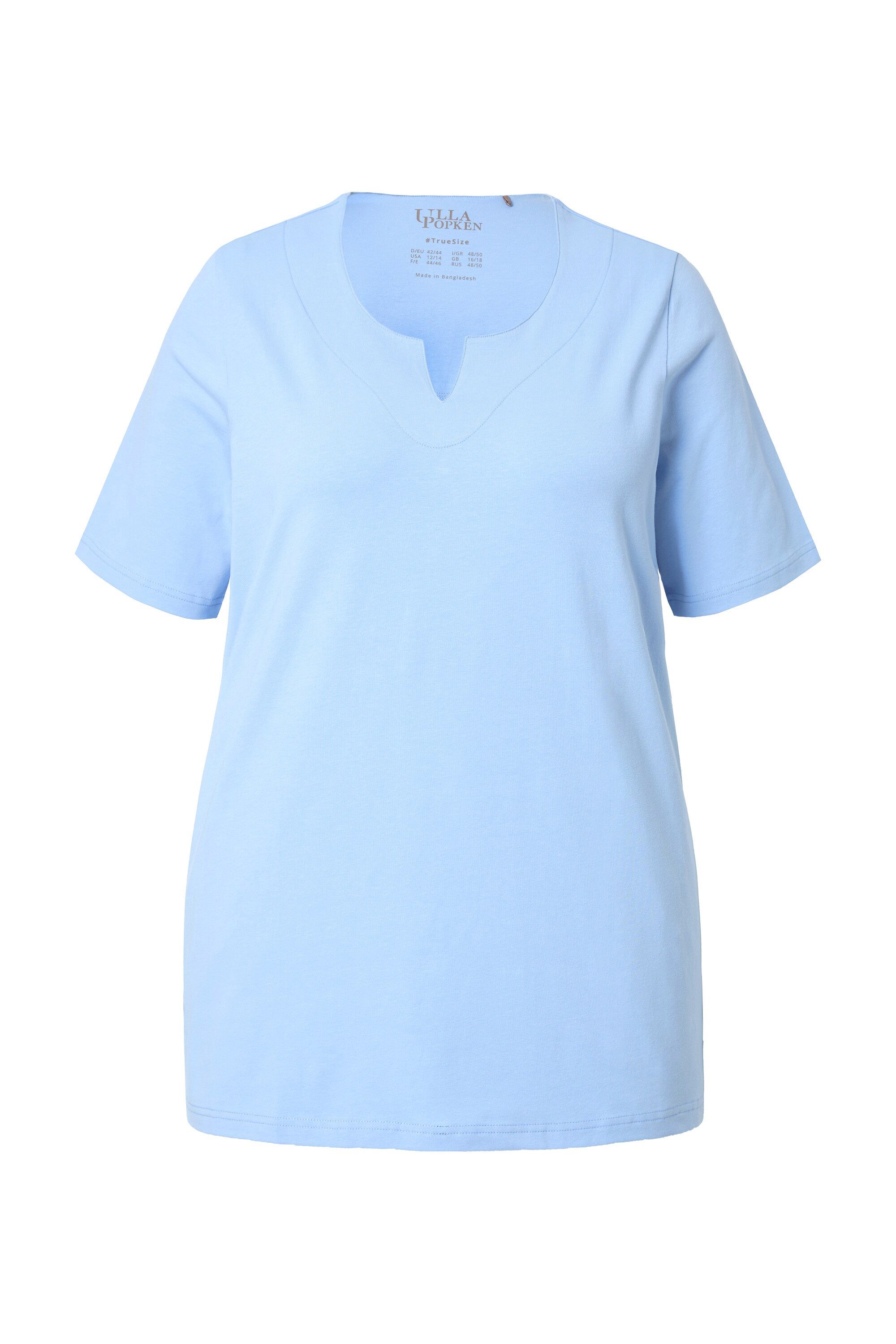 Ulla Popken T-Shirt T-Shirt A-Linie Tunika-Ausschnitt günstig online kaufen