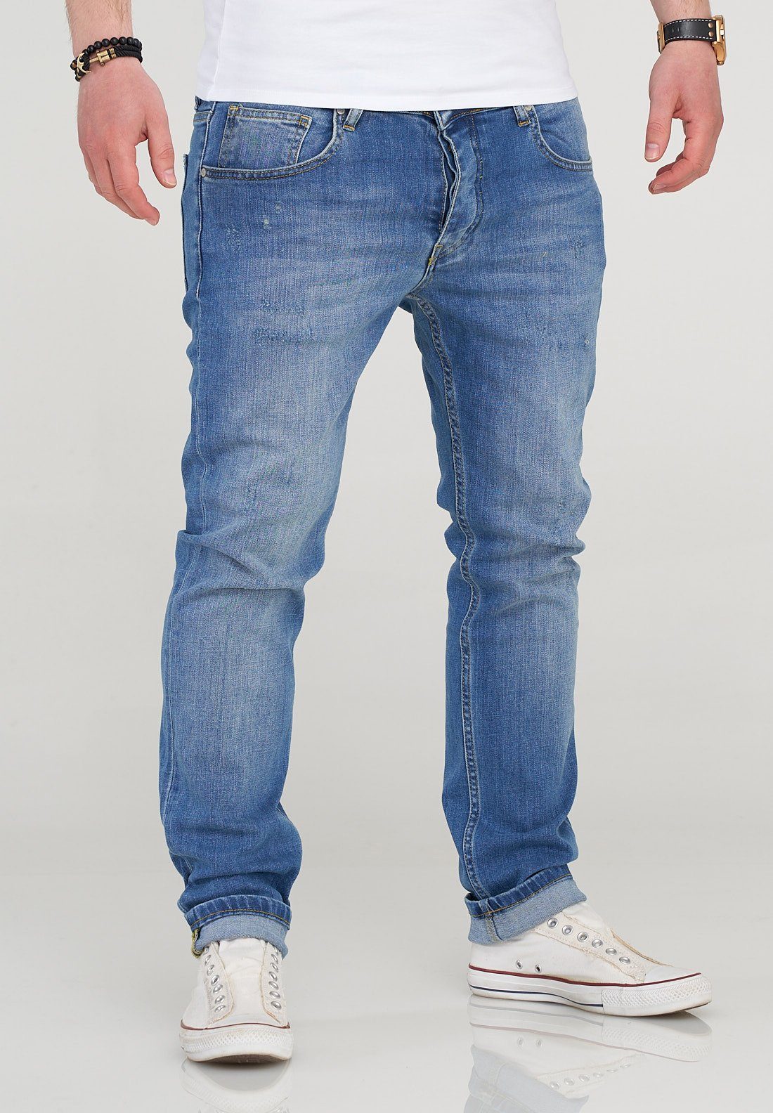 MJBOBBY SOULSTAR Slim-fit-Jeans Hellblau