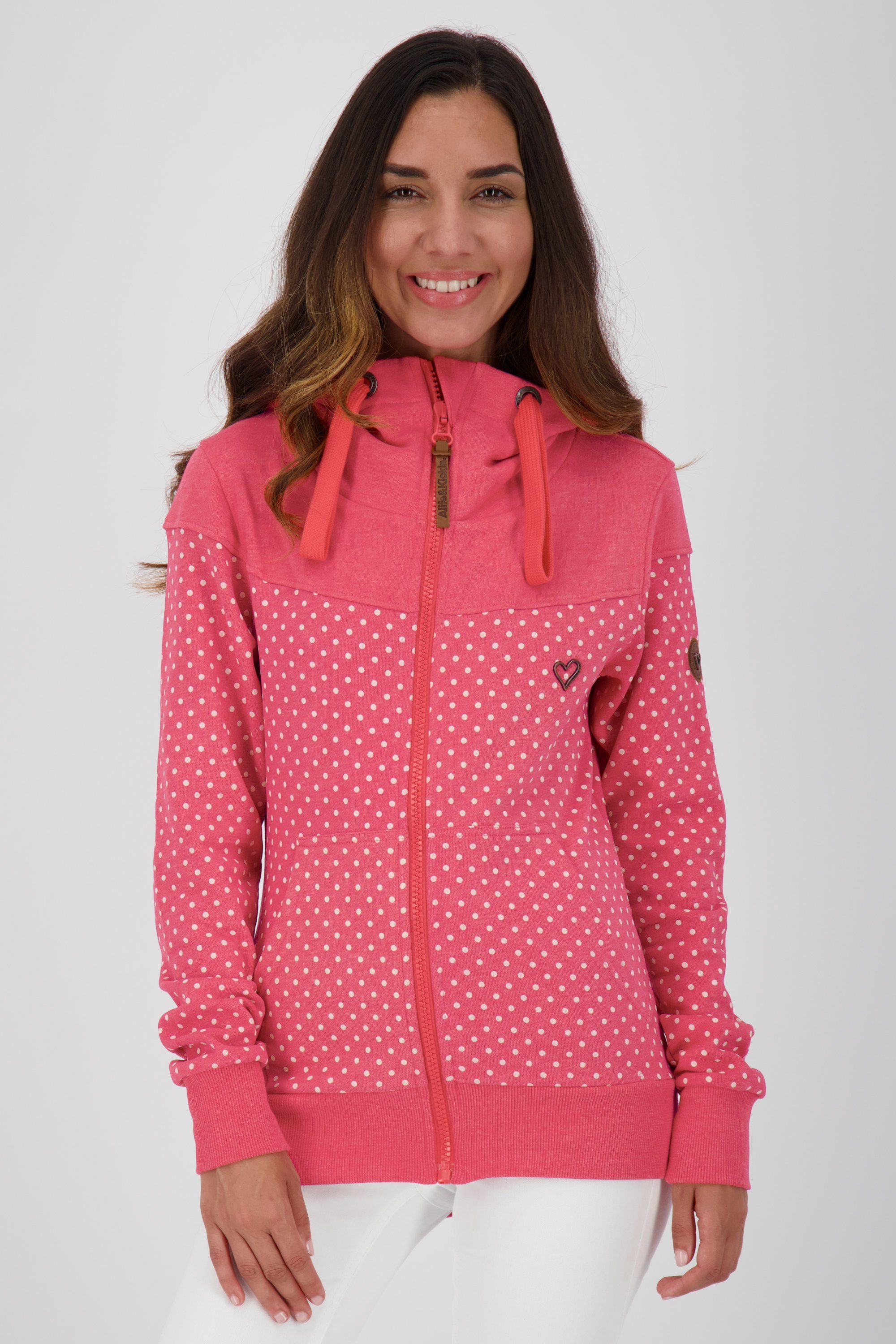 Wunderbar Alife & Kickin Kapuzensweatjacke Kapuzensweatjacke, PalinaAK fuchsia B Sweatjacket Damen Sweatjacke