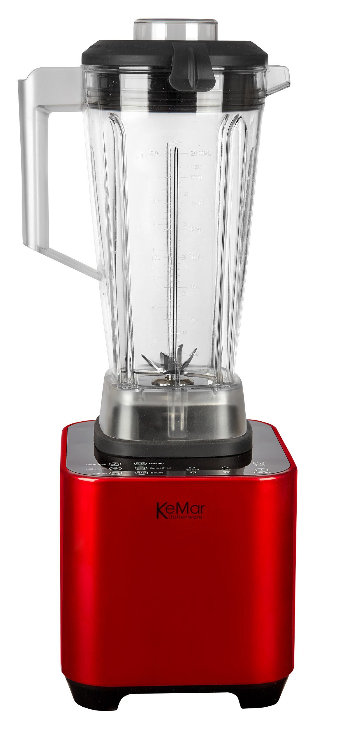 KeMar Kitchenware Standmixer KSB-200, 1500,00 W, 2 Behälter, Touchdisplay, Hochleistungsmixer, Smoothiemaker