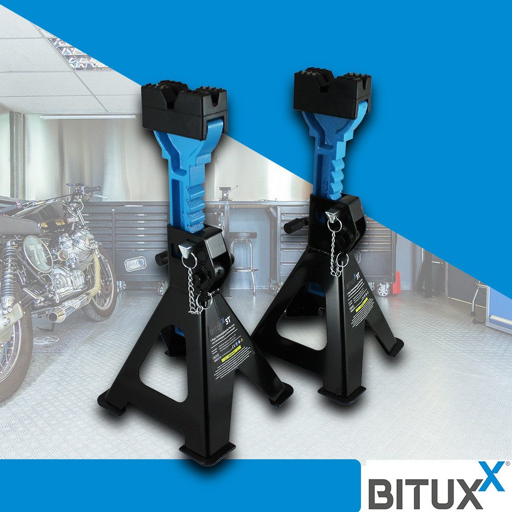 Bituxx Unterstellbock Pro Line 3000 kg, 3000 kg max. Belastbarkeit, (Set, 2-St., MS-18743)