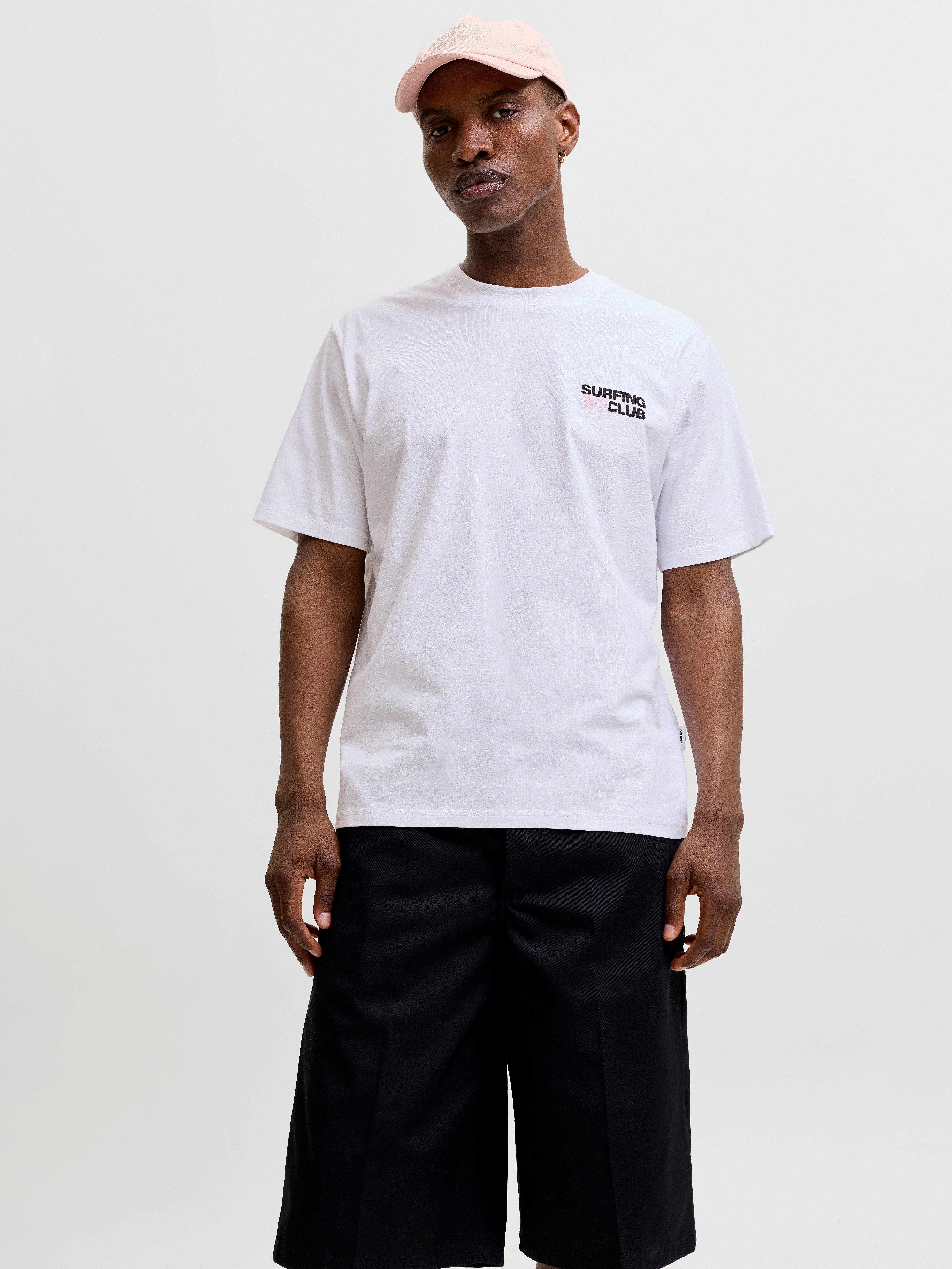 Jack & Jones T-Shirt JCOMARINA BACK PRINT TEE SS CREW NECK mit Print