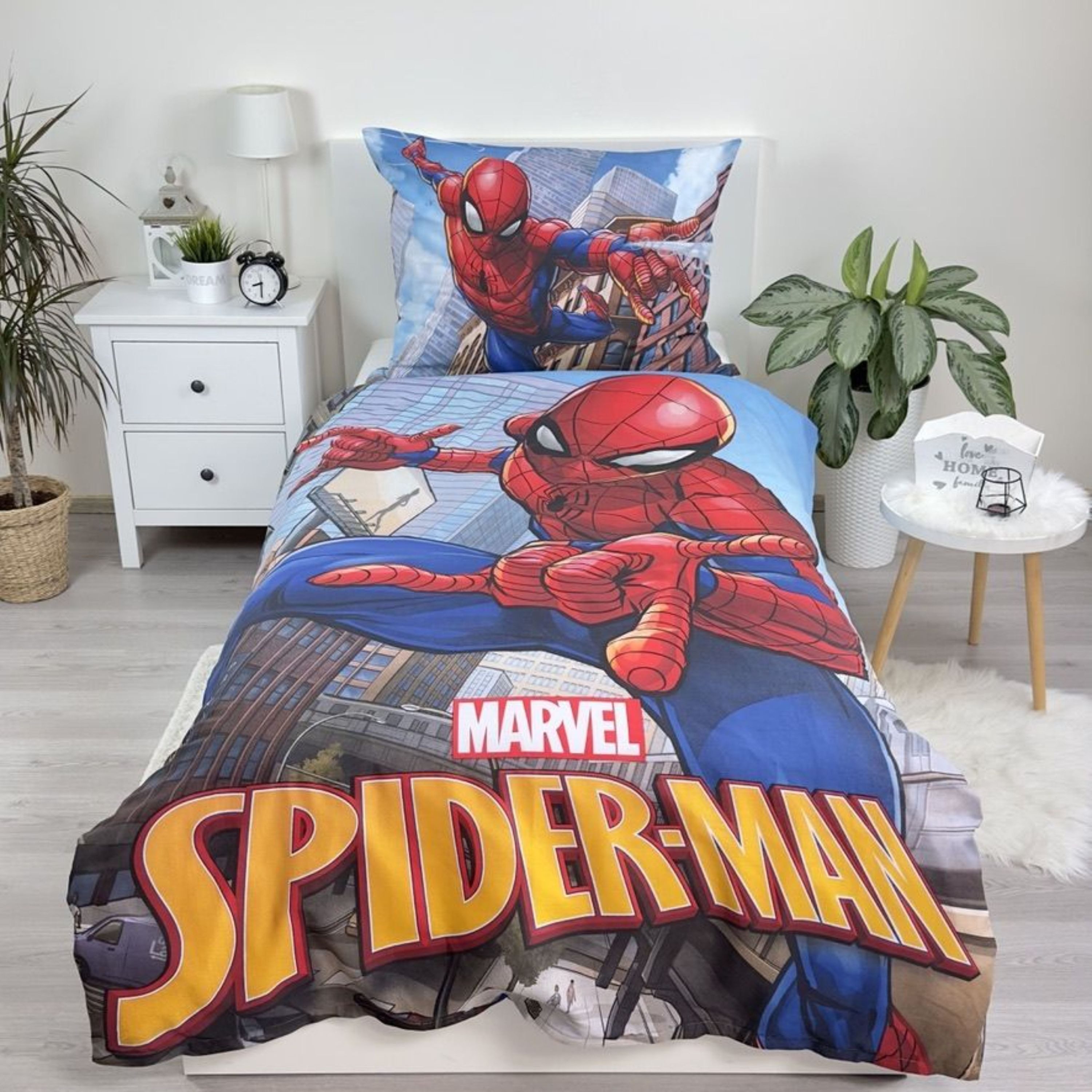 Spiderman Bettwäsche MARVEL, Baumwolle, 2 teilig, günstig online kaufen