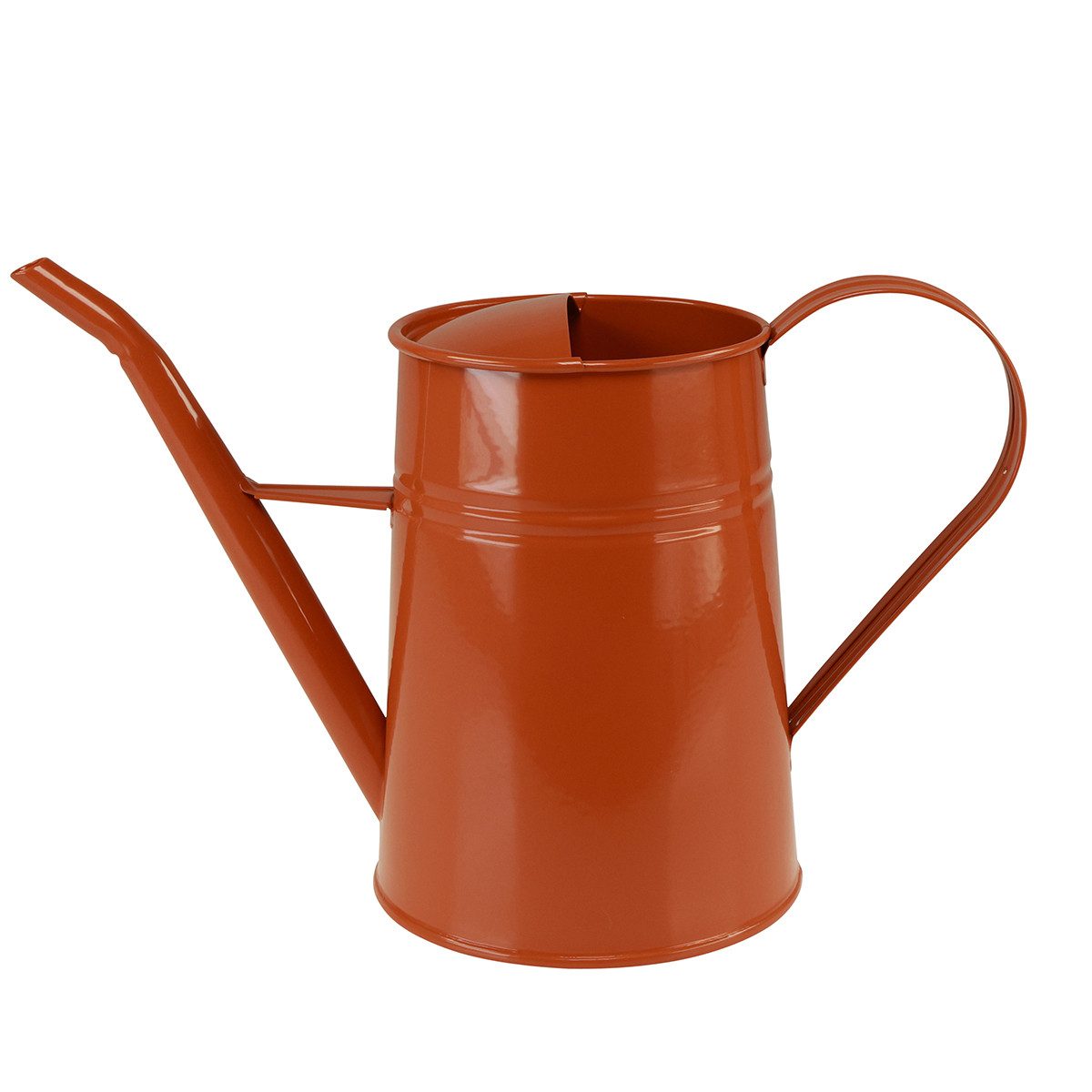 Viana Gießkanne Gießkanne Dekorativ Metall Orangebraun 1,7L Vintage Stil für Pflanzen