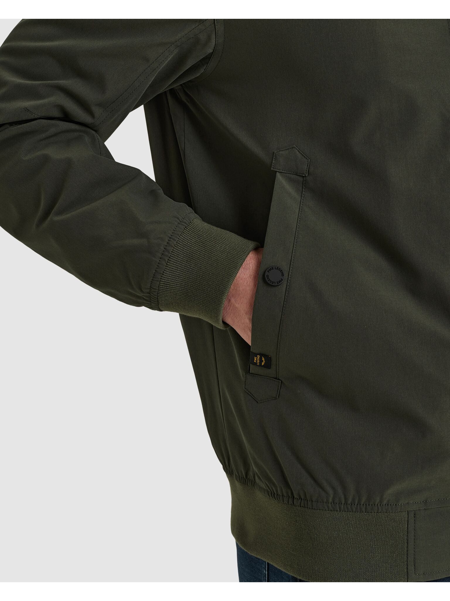 PME LEGEND Outdoorjacke Flight jacket YETTAIL - Spunner mit Rippbündchen