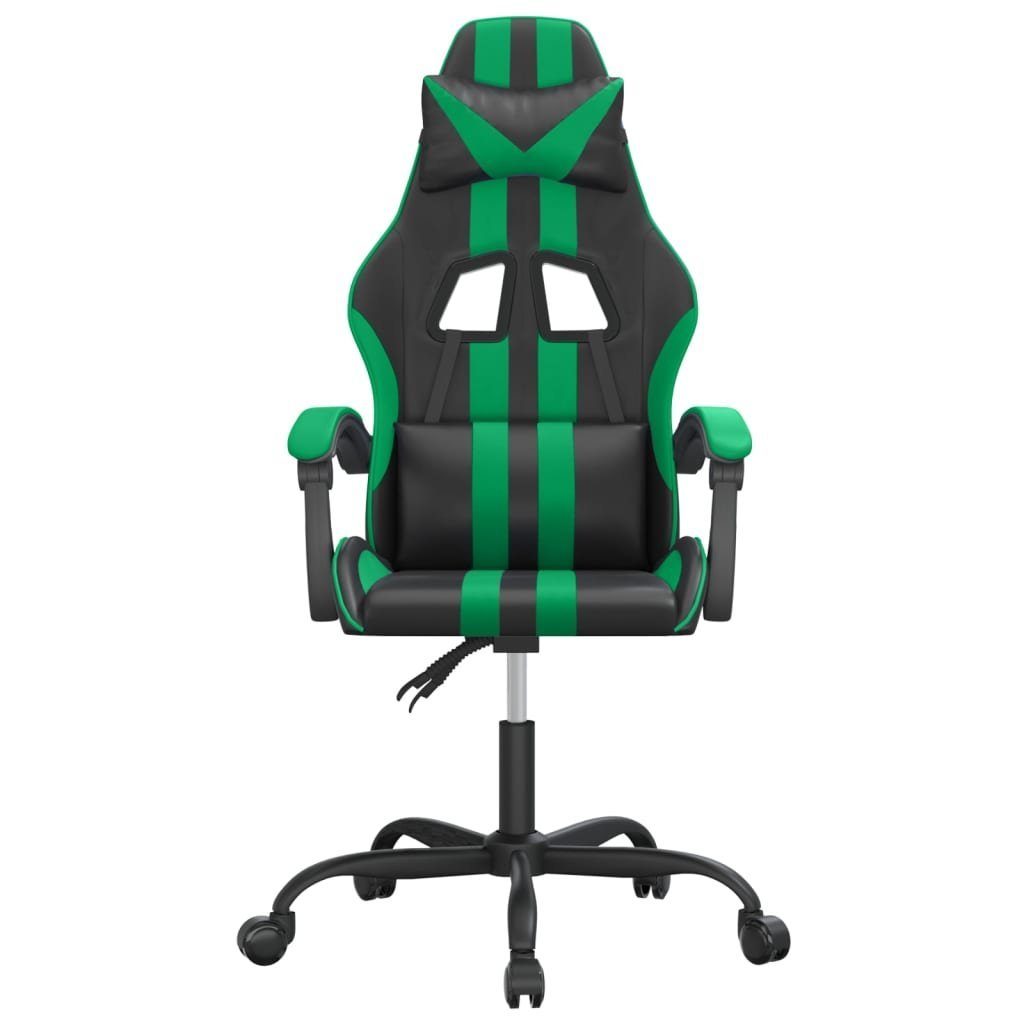 Schwarz (1 Gaming-Stuhl Grün furnicato Drehbar und Kunstleder St)