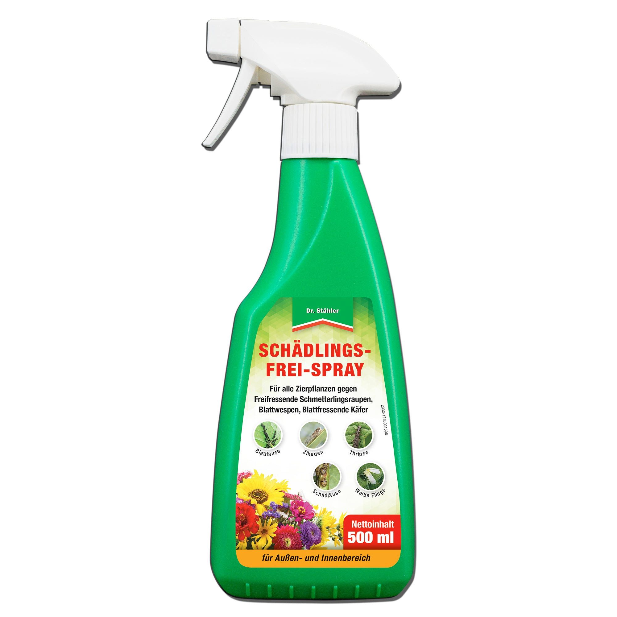 Dr. Stähler Insektenspray Schädlingsfrei-Spray - Effektives Pflanzenschutzmittel gegen Insekten, 500 ml, Effektiver Schutz Einfache Anwendung Ganzjähriger Einsatz Bienenfreundlich, 1-St., 500ml, mit Natur-Pyrethrum & Rapsöl, Vielseitiger Schutz für Zier- und Nutzpflanzen, Anwendungsfertig