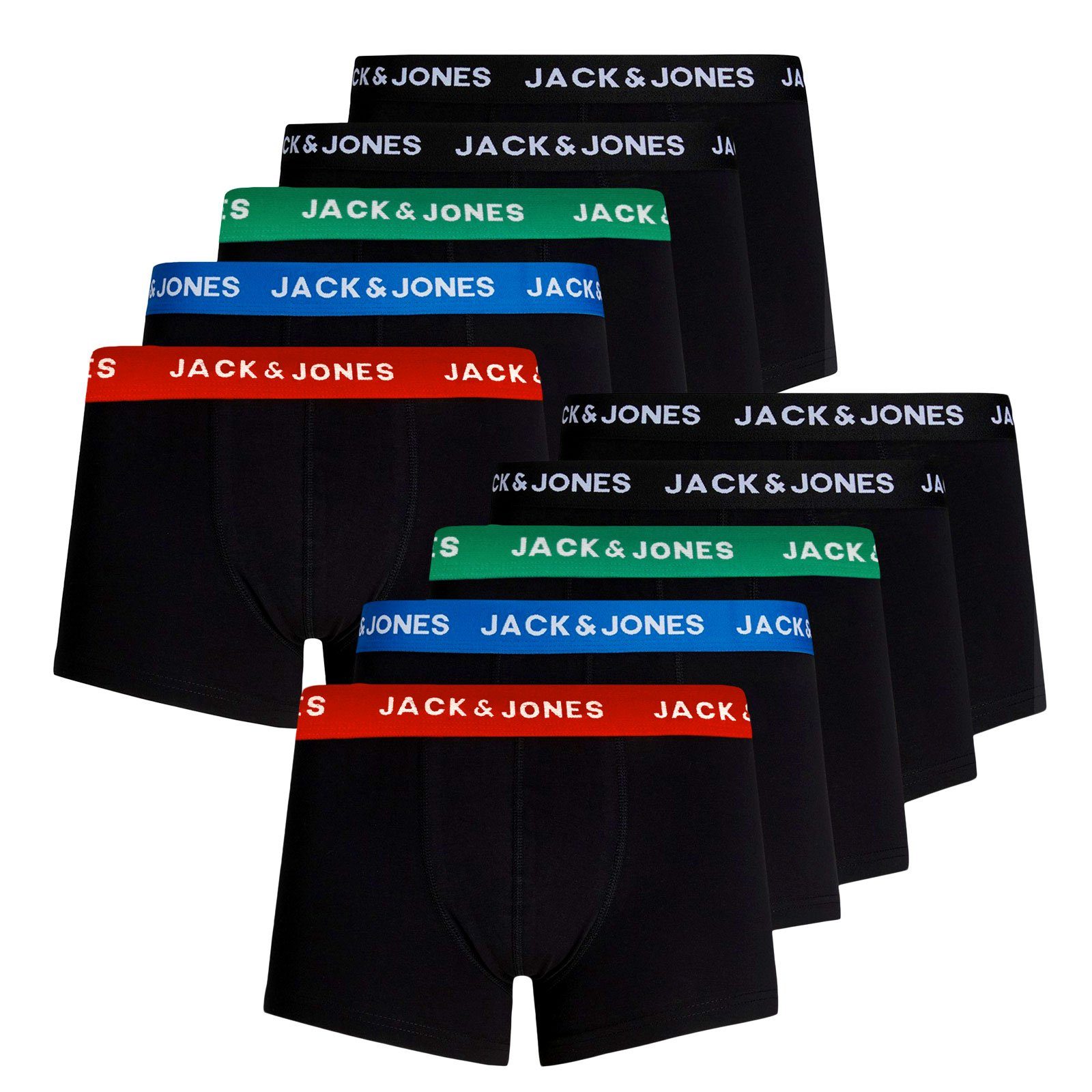 Jack & Jones Trunk 10er Pack JACK & JONES Trunks (10-St) mit umlaufendem Markenschriftzug am Bund