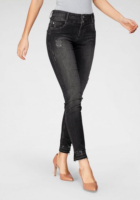 Hosen - BLUE FIRE Skinny fit Jeans »LARA BF« mit leicht ausgefranster Kante am Saumabschluss ›  - Onlineshop OTTO
