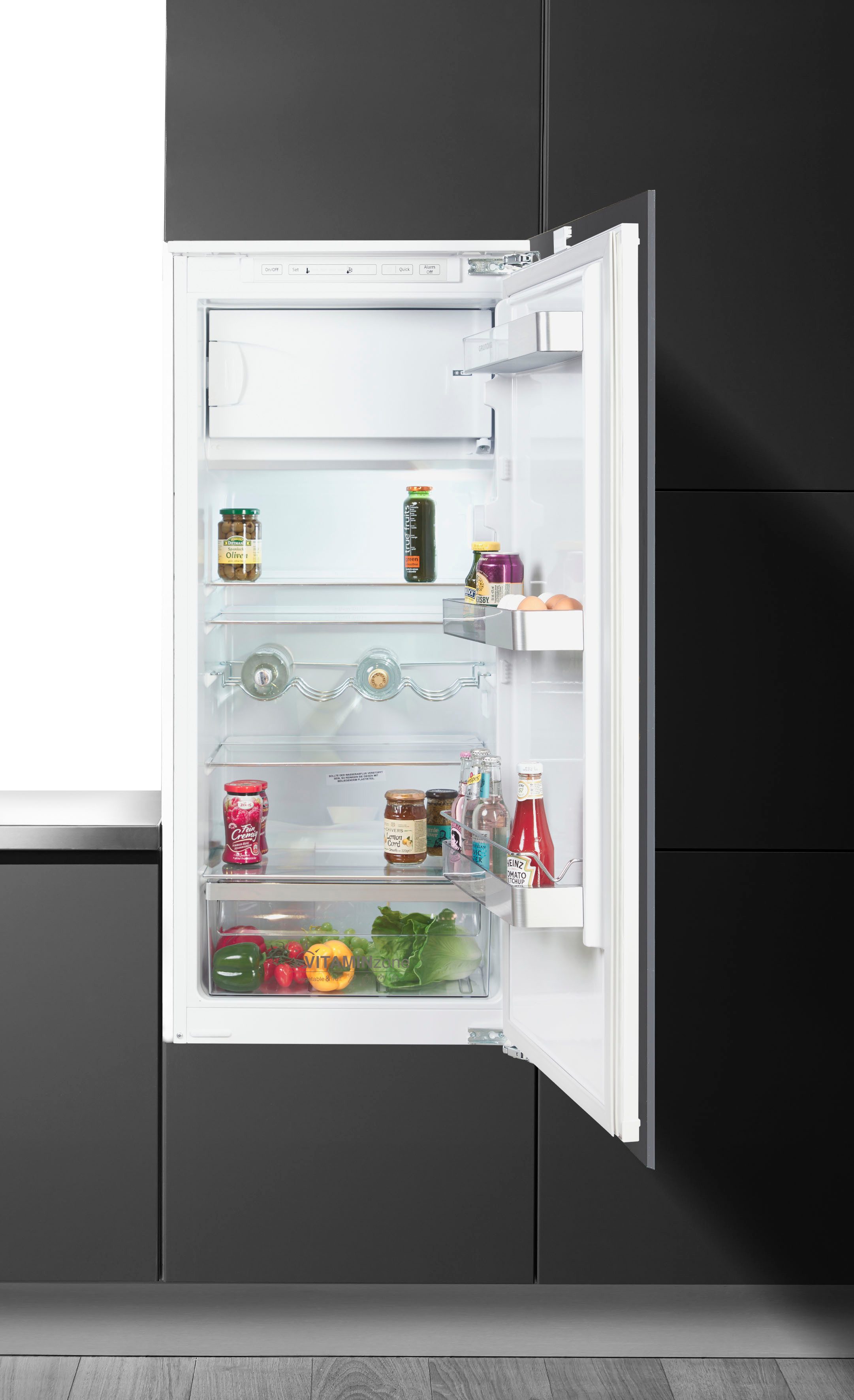Grundig Einbaukühlschrank GSMI14340FN 7524920001, 121,5 cm hoch, 54 cm breit