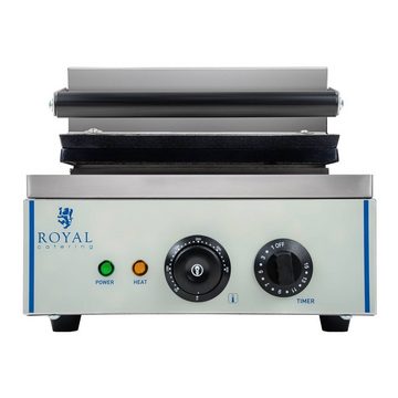 Royal Catering Waffeleisen Waffeleisen Waffelautomat Waffel Maker Herzform 1500W Timer Edelstahl, 1500 W