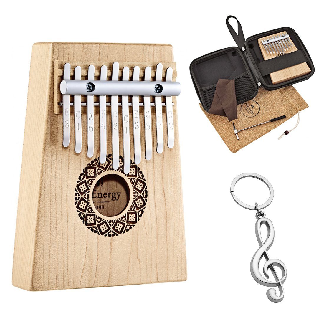 Kalimba Meinl Sonic Energy KL1009H Kalimba mit Anhänger